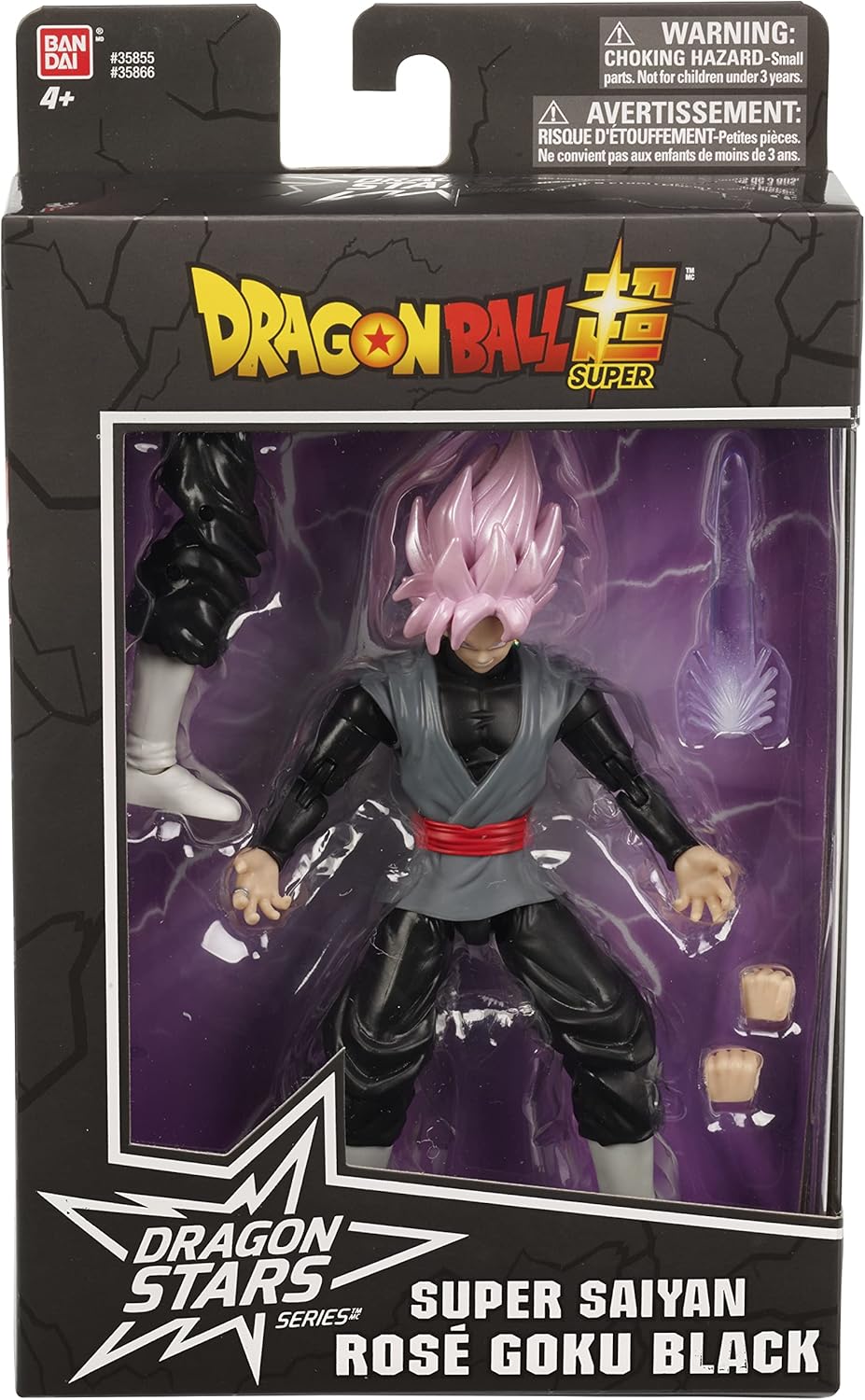 DRAGON BALL SUPER SAIYAN ROSE GOKU BLACK 6.5" ACTION FIGURE