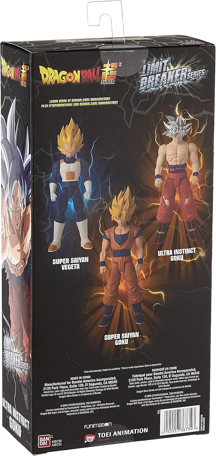 DRAGON BALL SUPER - ULTRA INSTINCT GOKU LIMIT BTREAKER 12" FIGURE SERIES 2 36734