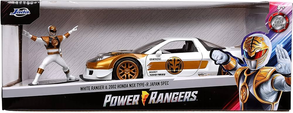 1/24 WHITE RANGER & 2002 HONDA NSX TYPE R - JAPAN SPEC POWER RANGER
