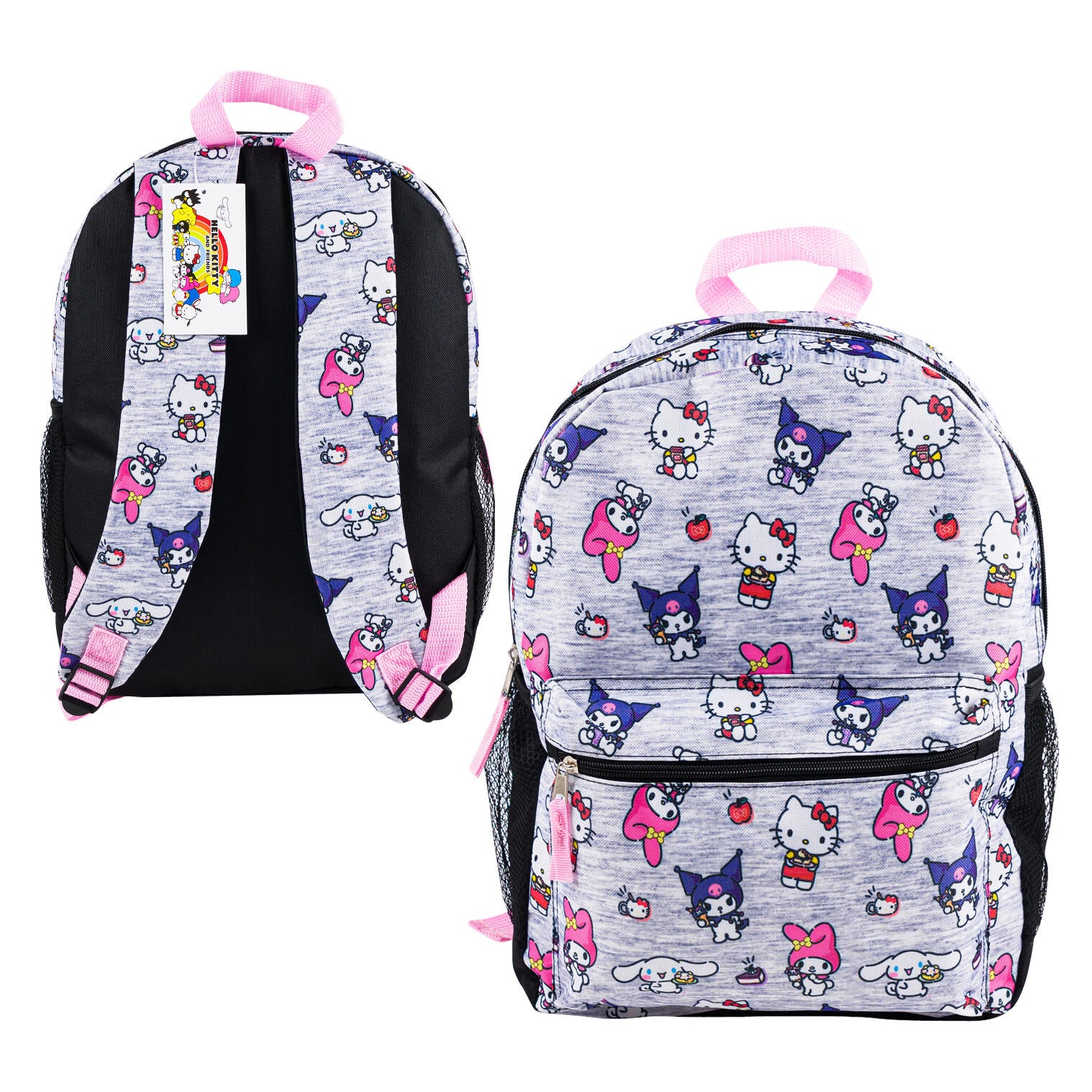 BACKPACK,16" DLX AOP HELLO KITT