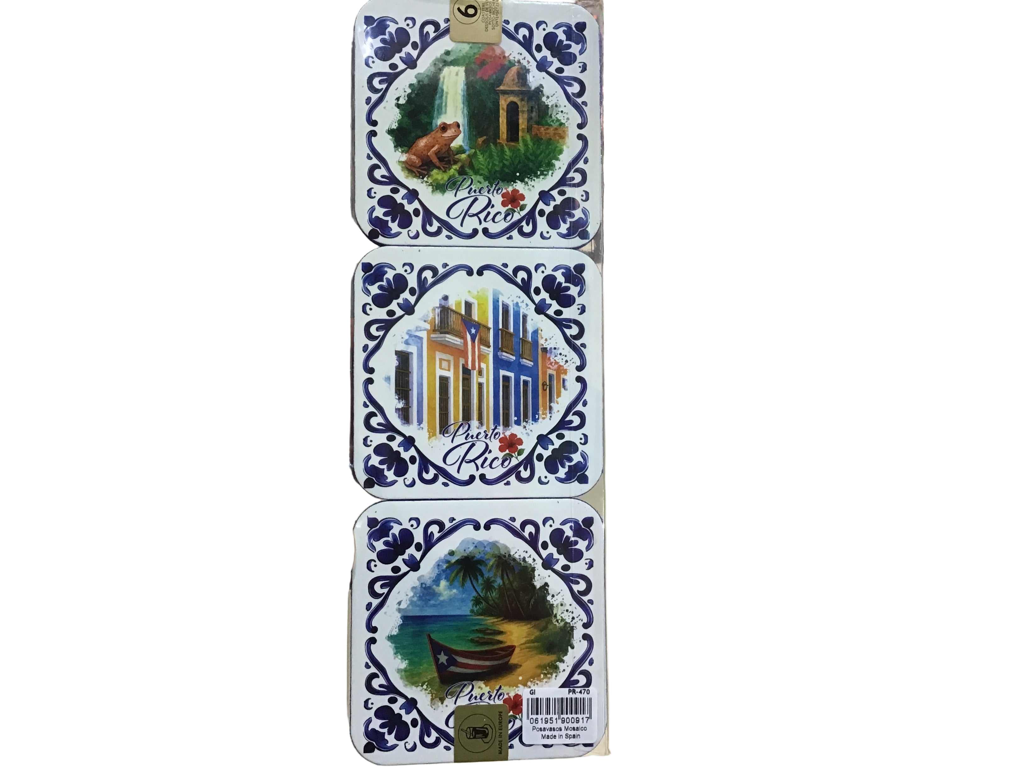 POSAVASOS AZULEJOS- COASTER OF PUERTO RICO AZULEJOS