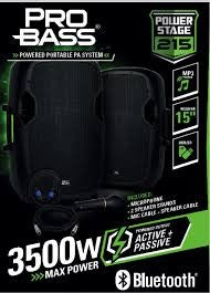 Bocina PRO BASS Power Stage 215