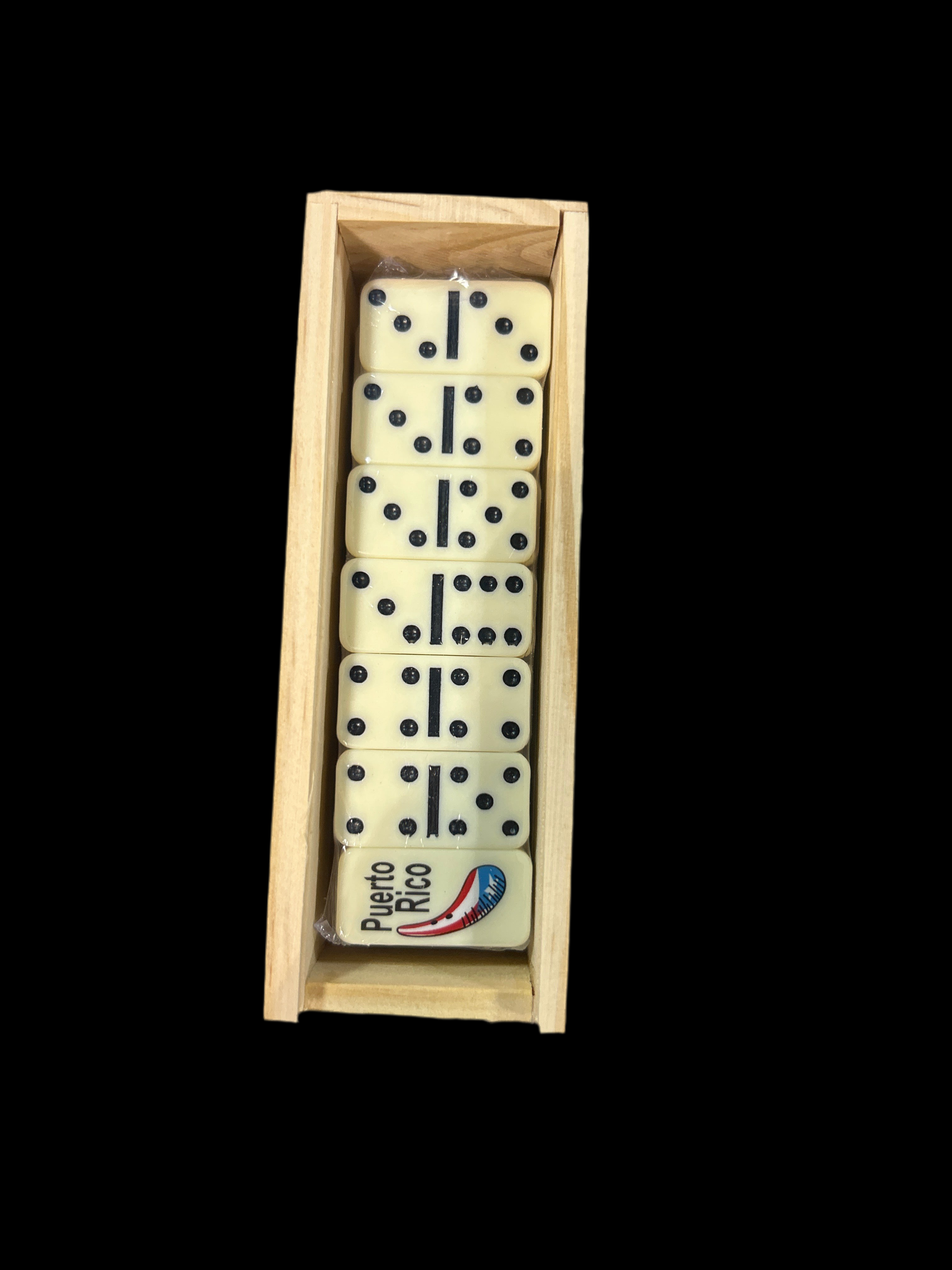 DOMINOES MINI - GUIRO CON BANDERA DE PUERTO RICO