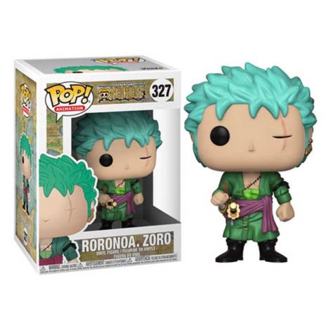 ONE PIECE RORONOA ZORO FUNKO POP #327 GLOW UP IN THE DARK KODY TRANDING EXCLUSIVE