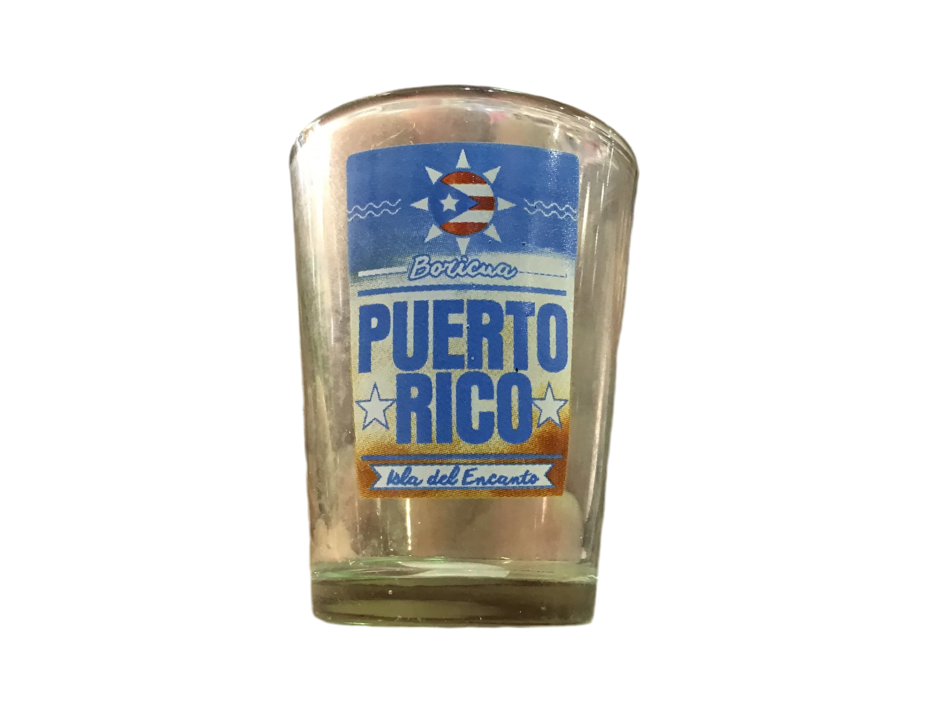 SHOT GLASS PUERTO RICO BLUE SUNSET
