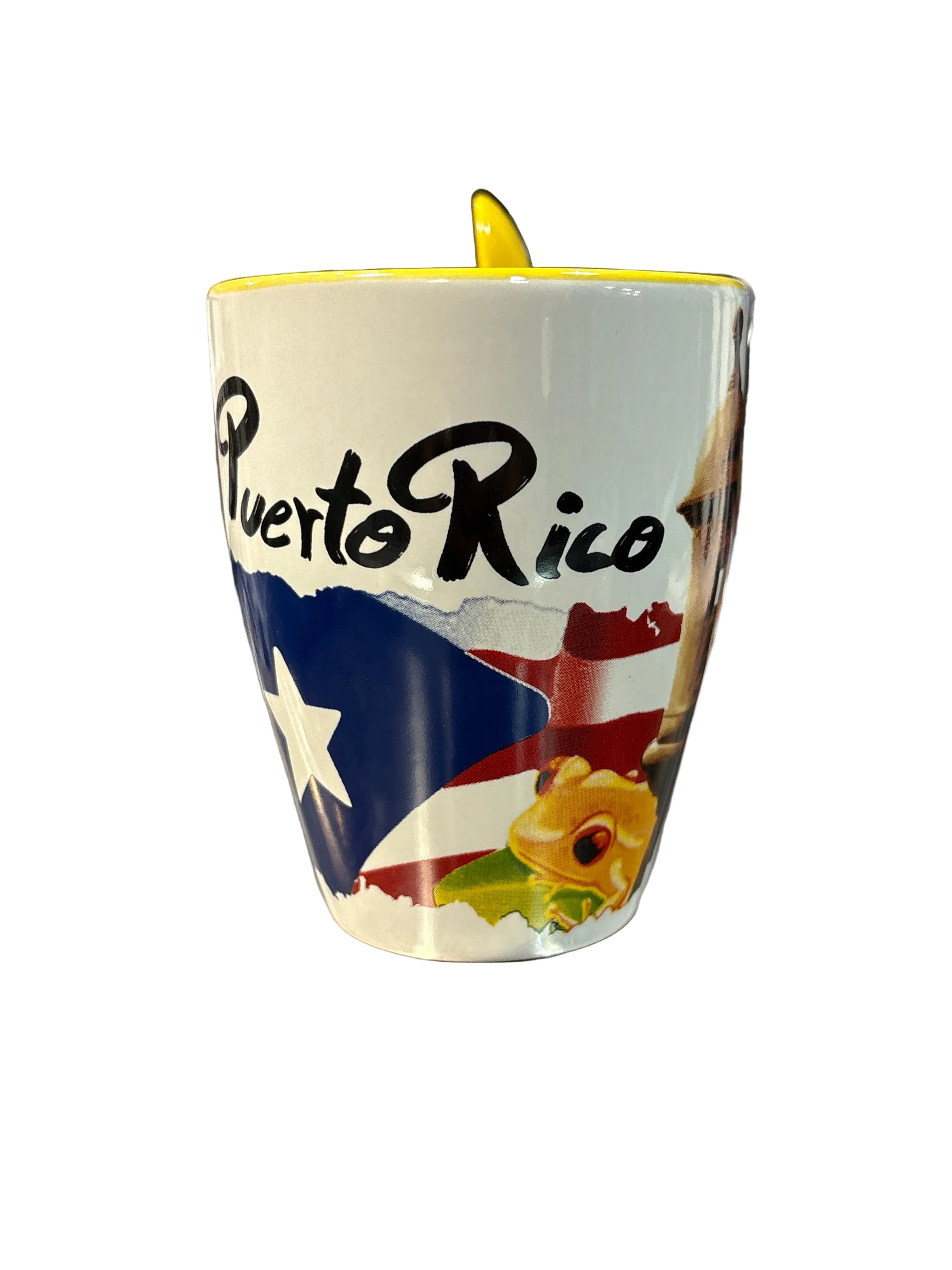 TAZA REG C/CUCHARA GARITA AMARILLA