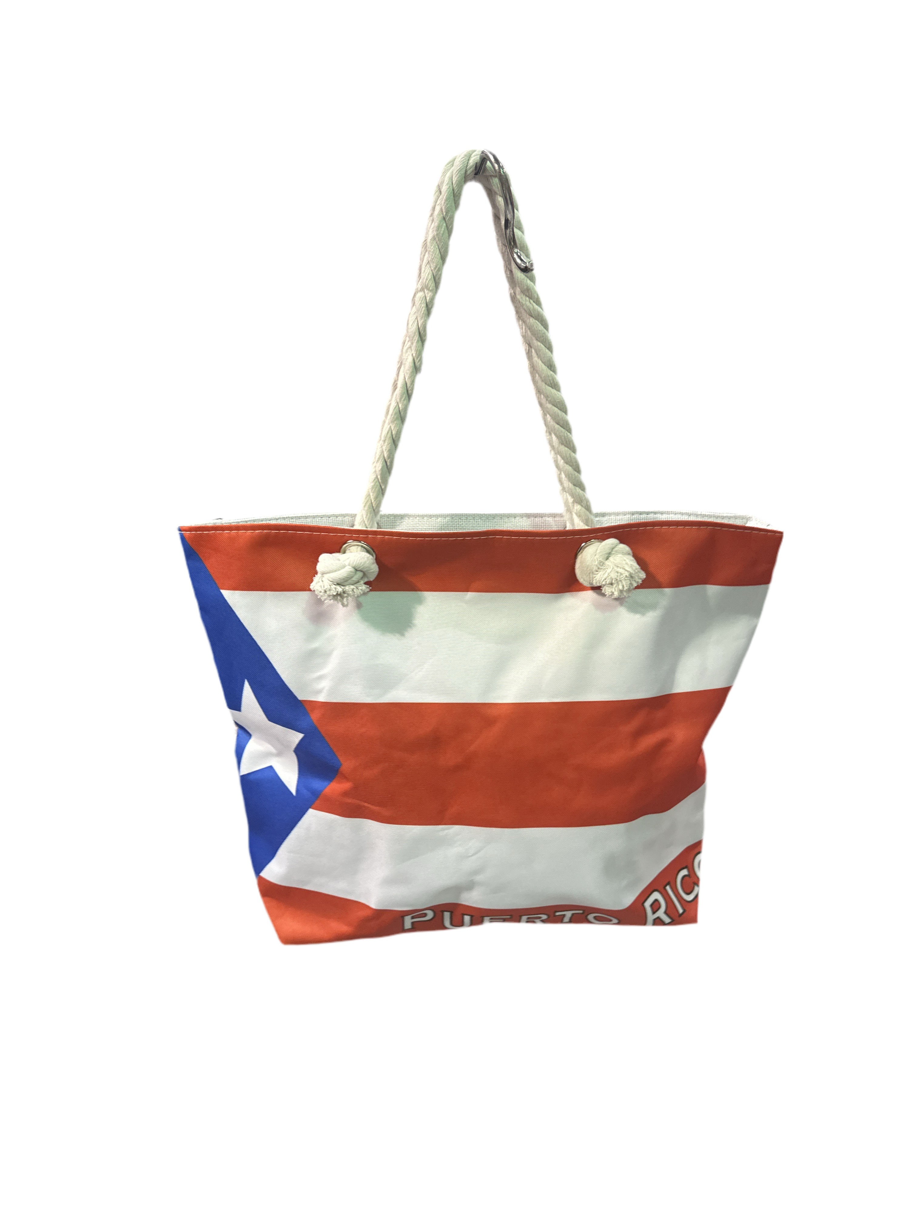 BEACH BAG WITH PUERTO RICO FLAG