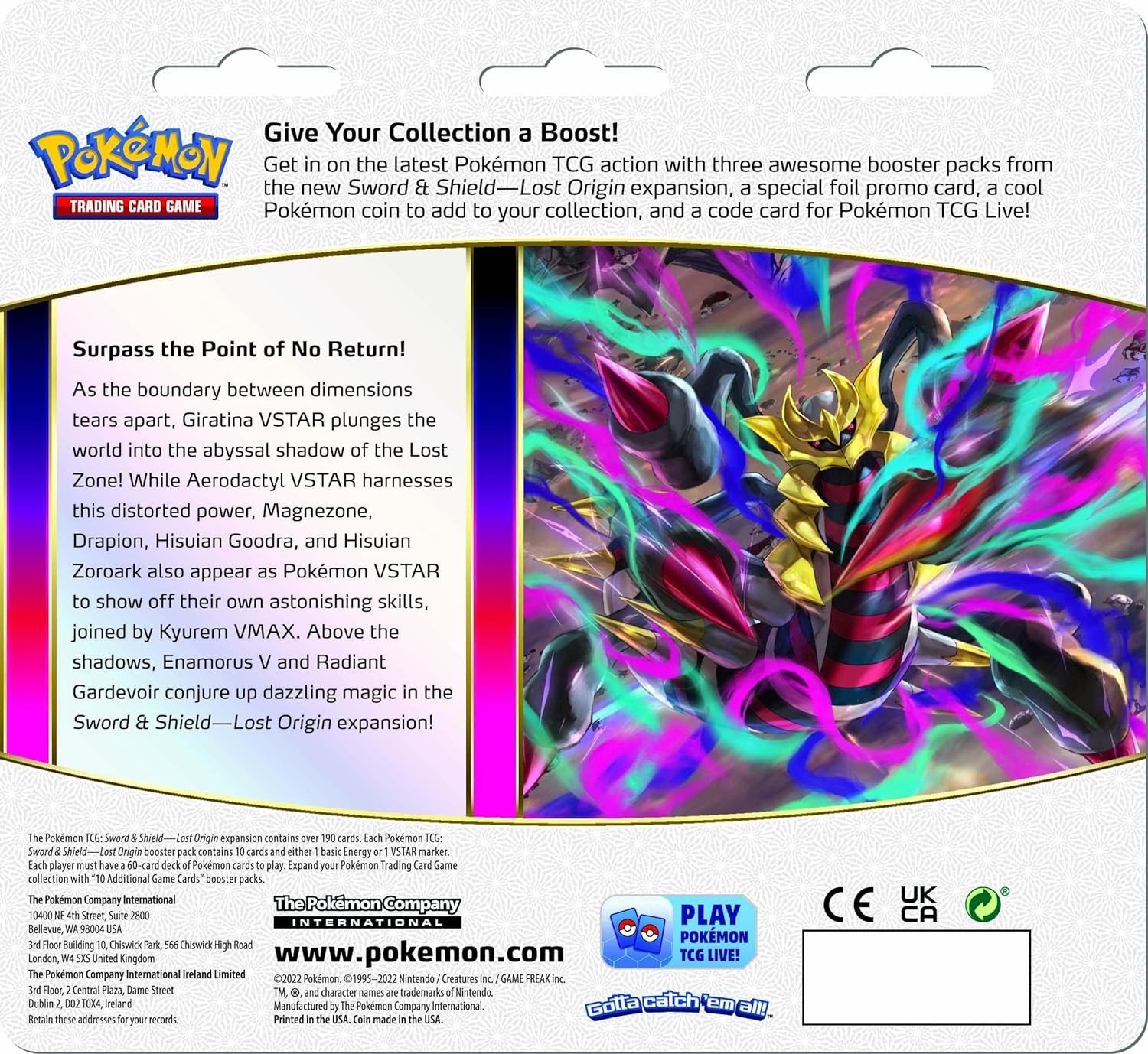 LOST ORIGIN 3PACK BLISTER (SPANISH VERSION) - POKEMON