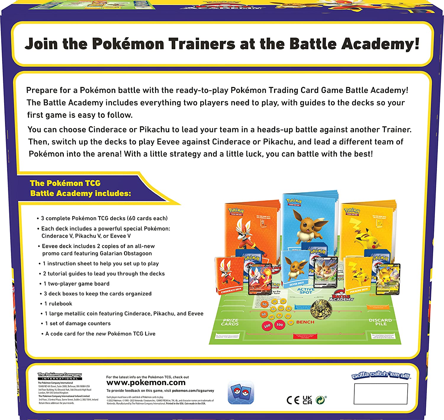 Juego de mesa Pokémon Battle Academy 2