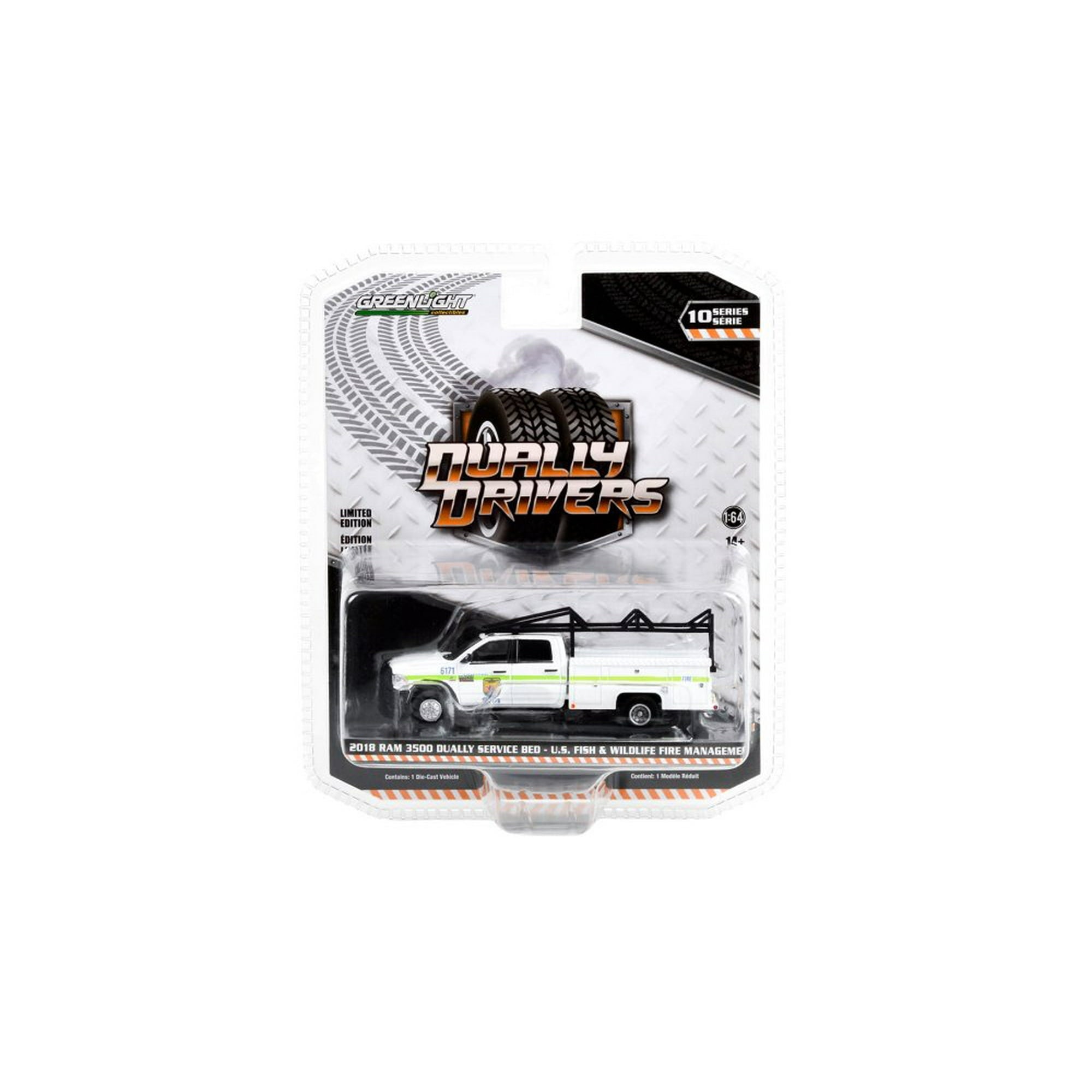 (Chase) 1/64 2018 RAM 3500 DUALLY SERVICE BED - U.S. FISH & WILDLIFE FIRE MANAGEMEN