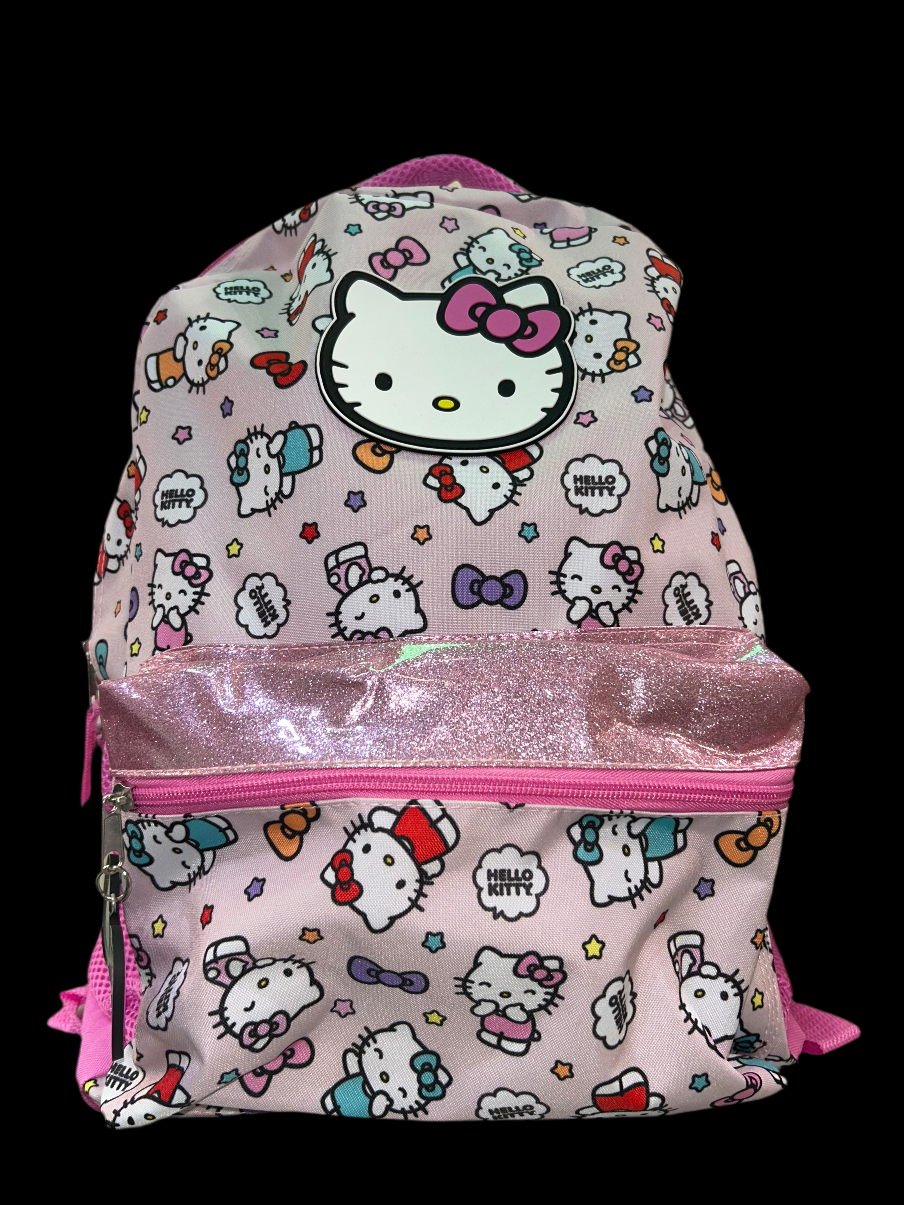 hello kitty collage backpack 18” BACKPACK HELLO KITTY COLLAGE PINK
