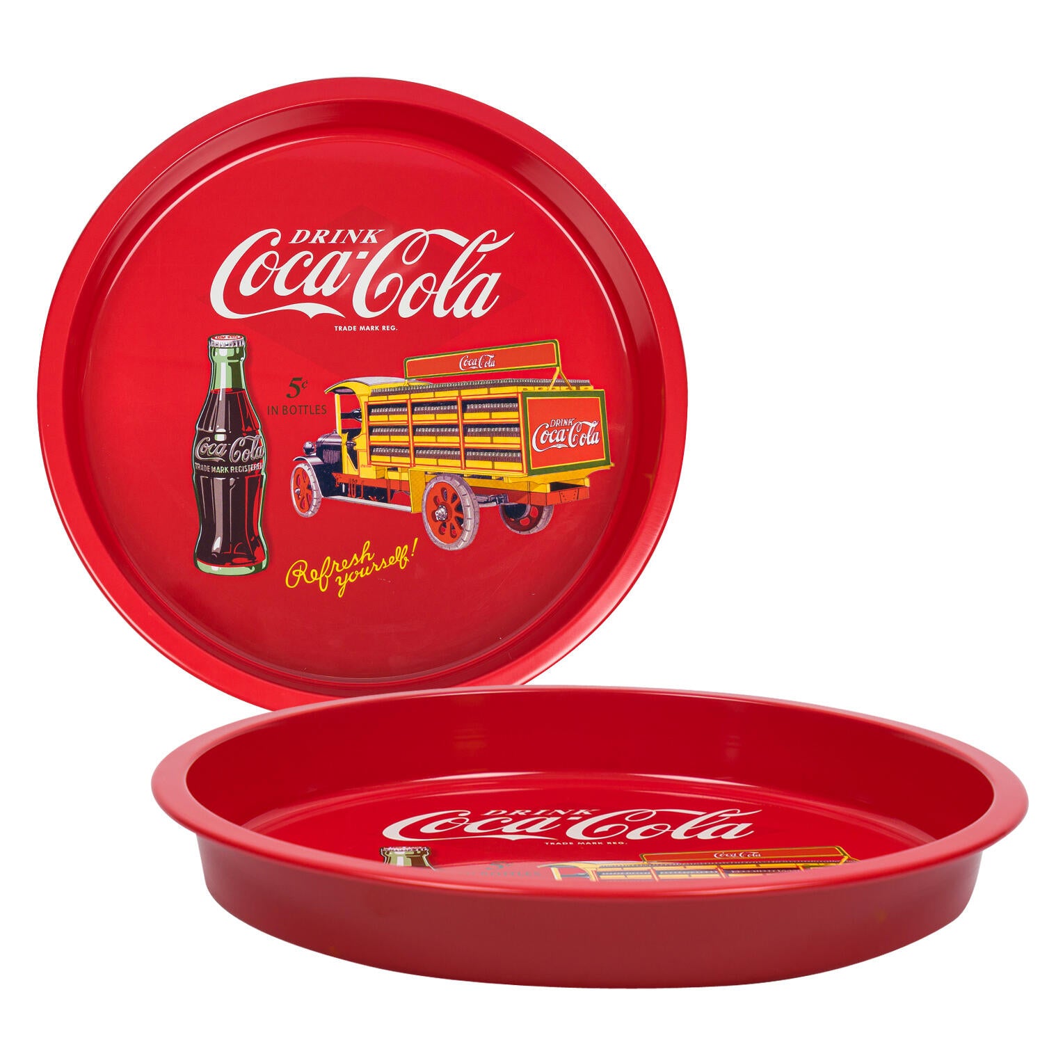 COCA COLA ROUND TRAY - LARGE