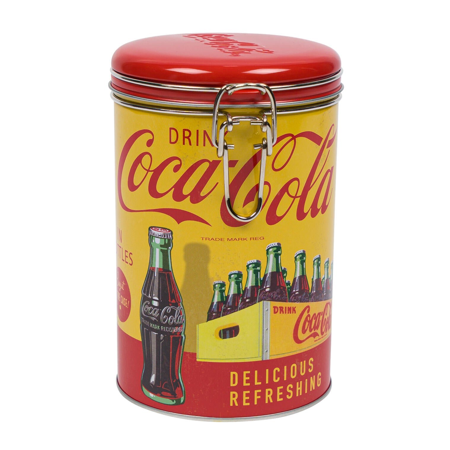 BOTE REDONDO DE COCA COLA CON TAPA CERRADA