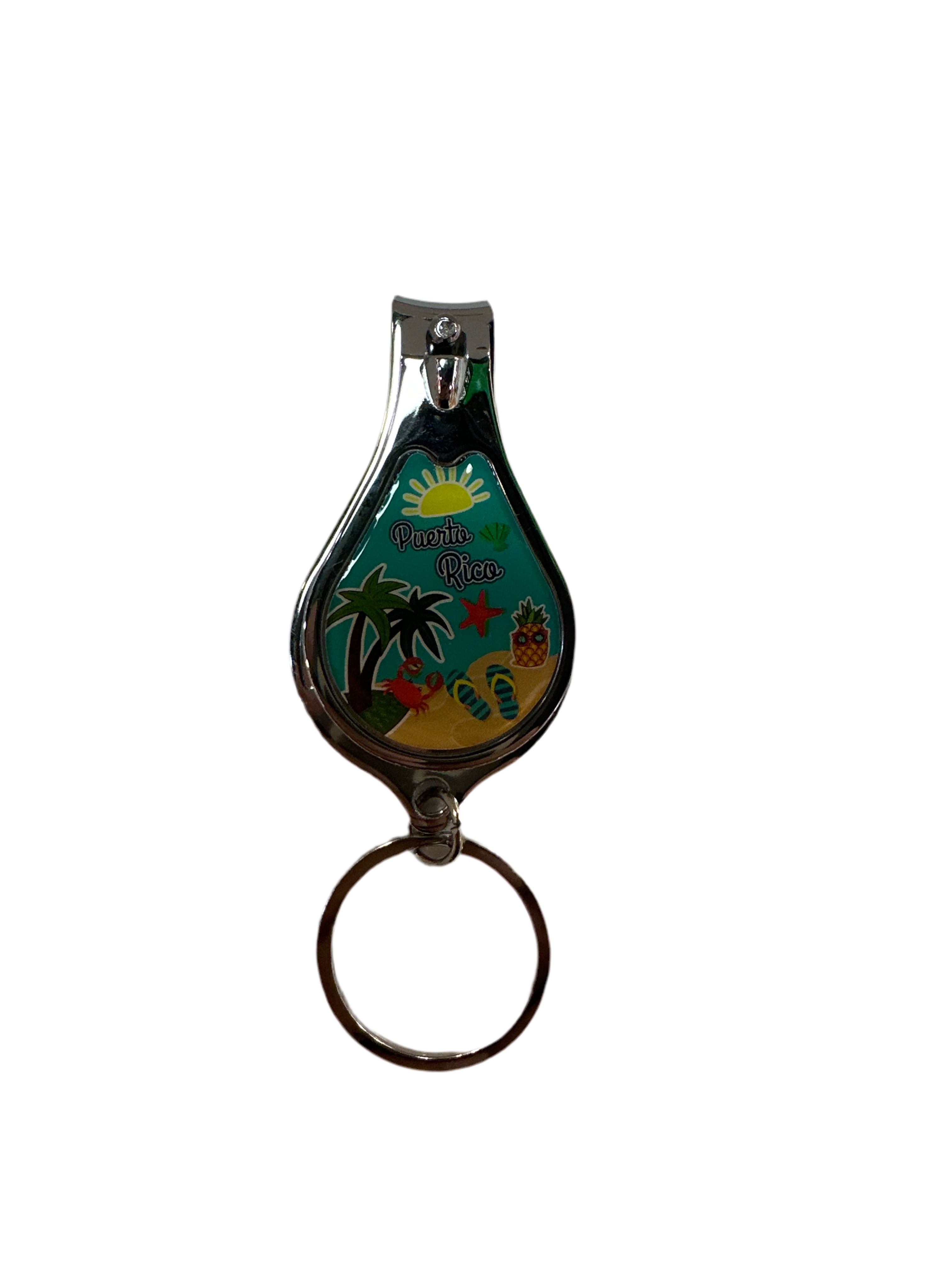 NAIL CLIPPER KEYCHAIN OF PUERTO RICO