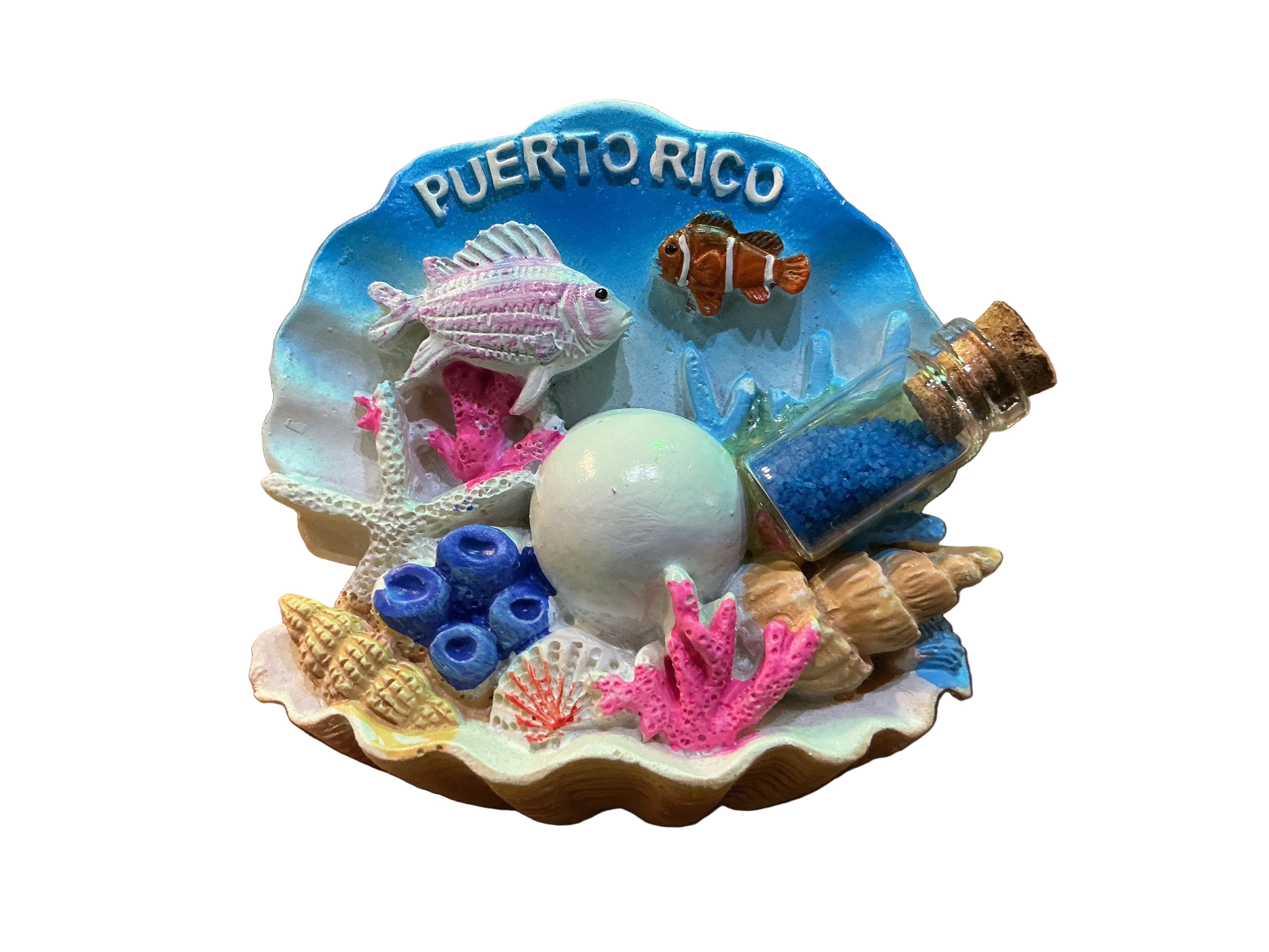 MAGNETO CARACOL -PUERTO RICO MAGNET SHEL ((COLORS MAY VARY))