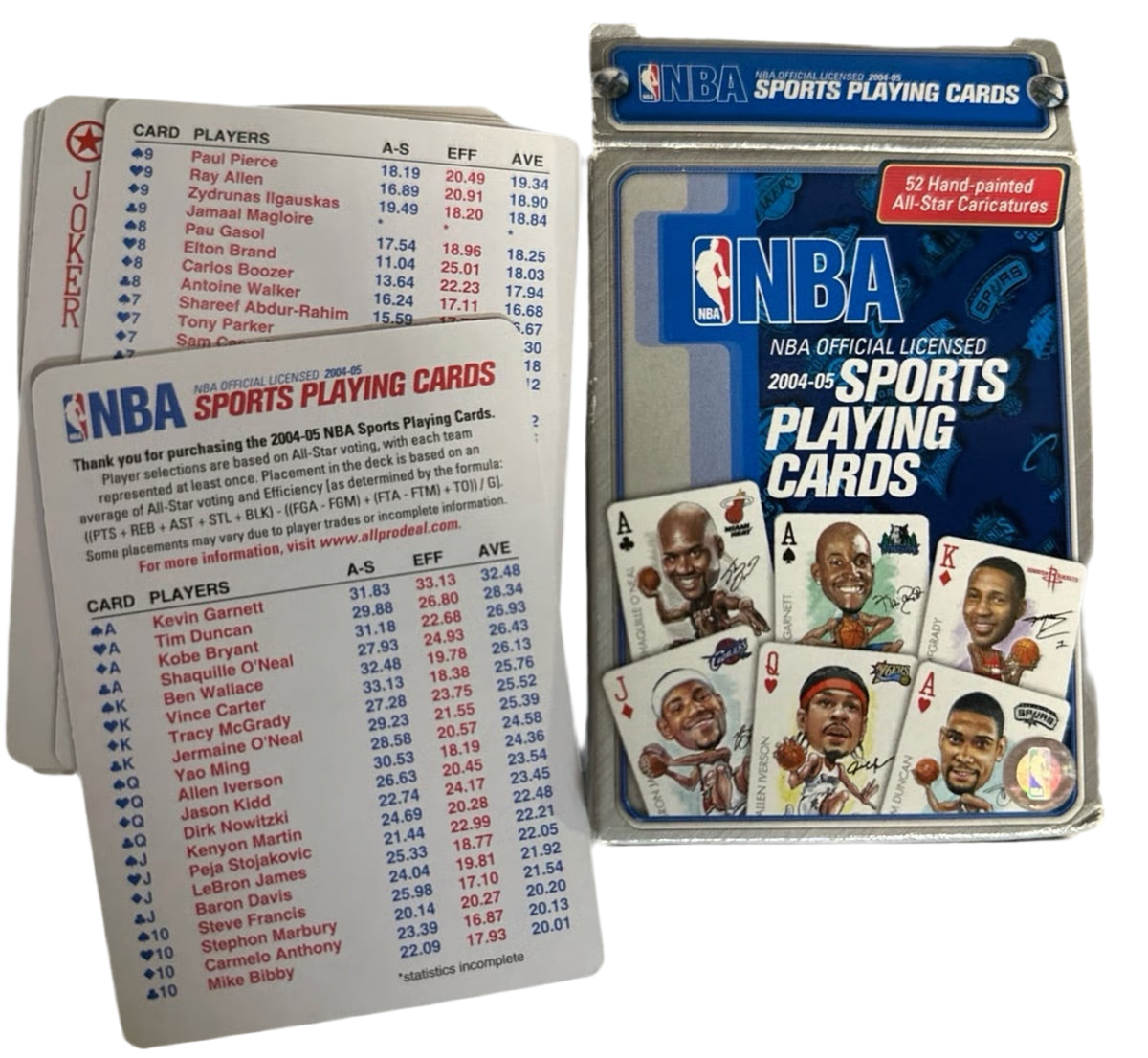 NBA 2004-05 SPORTS PLAYING CARDS