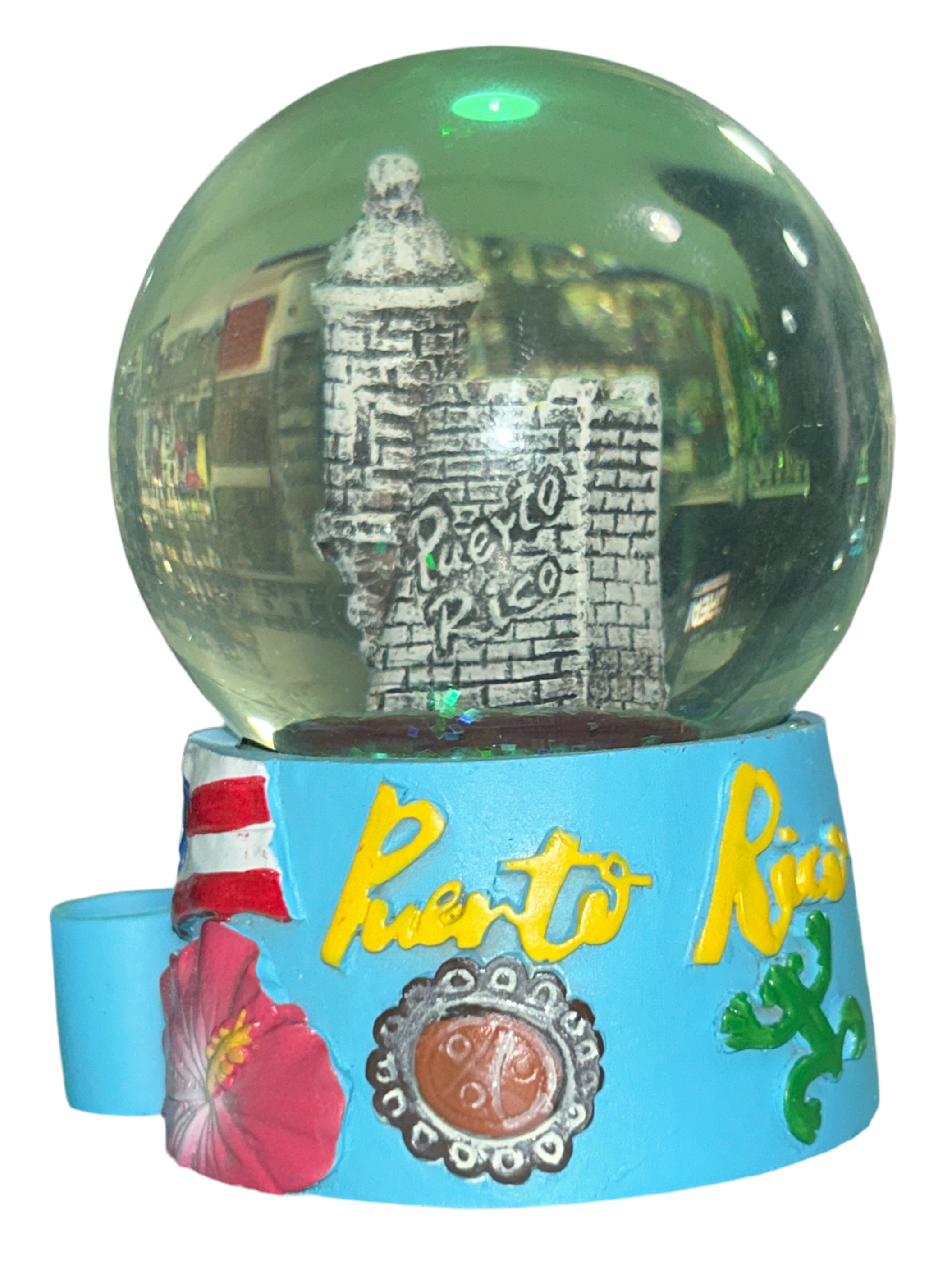PUERTO RICO WATERBALL & PEN HOLDER
