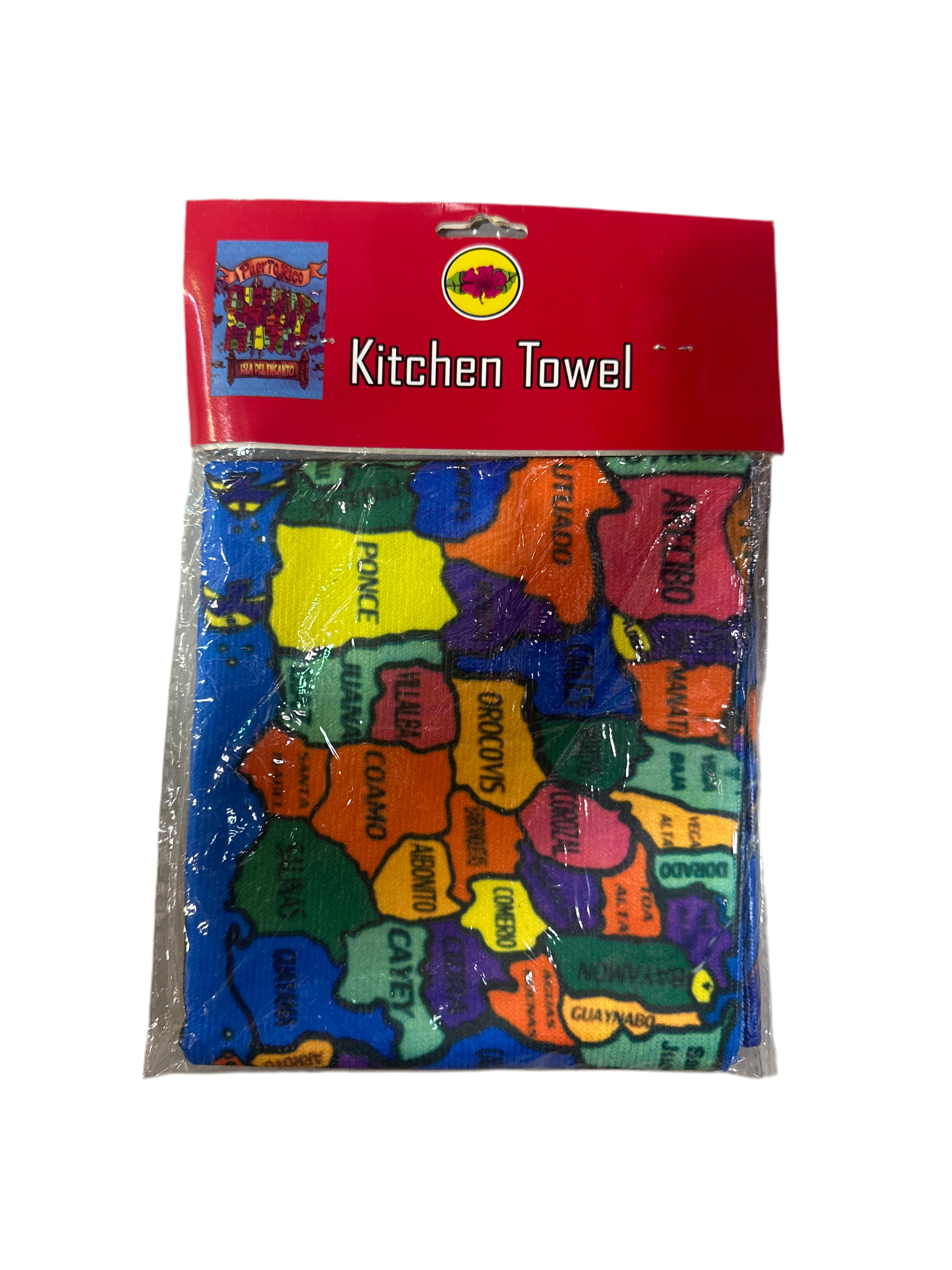 KITCHEN TOWEL MAP OF PUERTO RICO