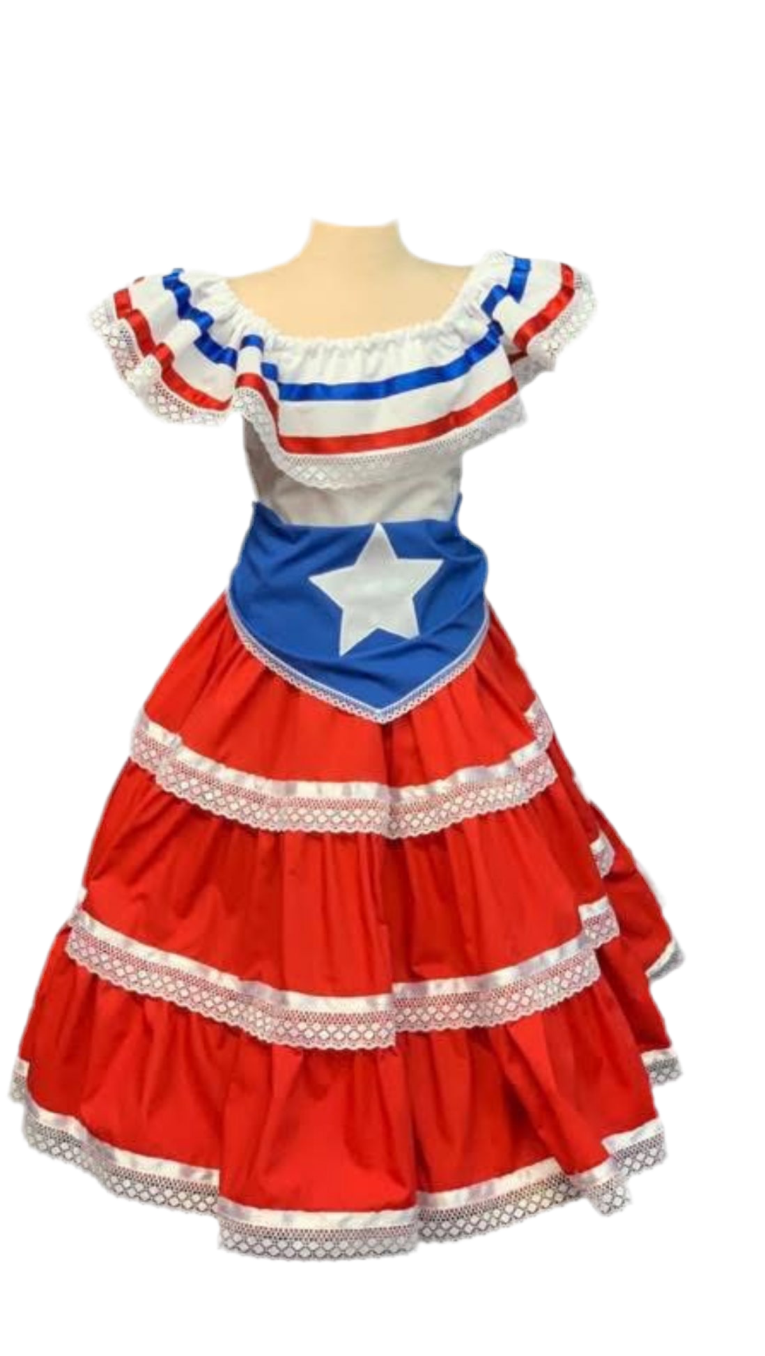 TRAJE TIPICO DE PUERTO RICO - TRAJE FOLKLORICO - COMING SOON