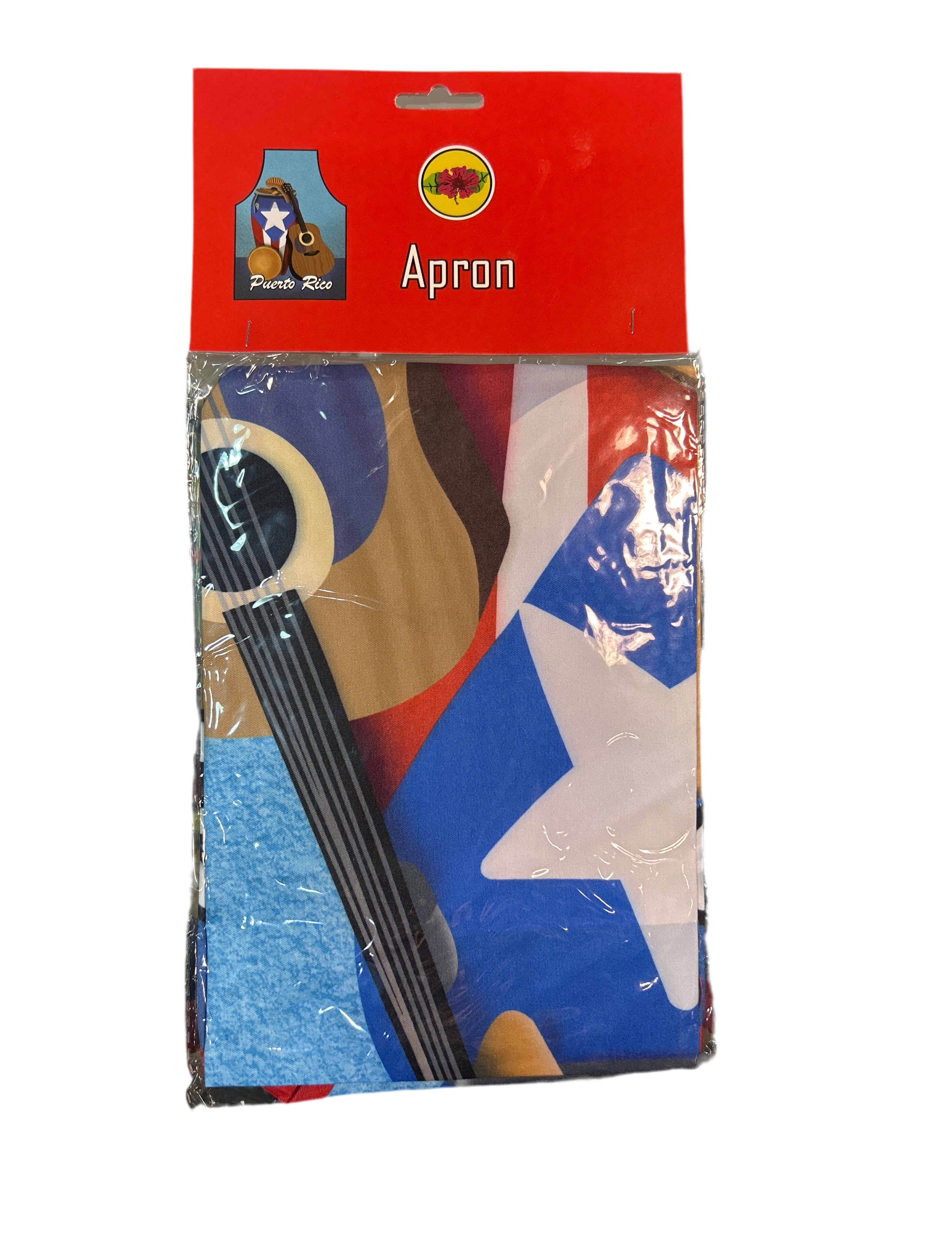 DELANTAL DE COCINA DE PUERTO RICO CON INSTRUMENTOS