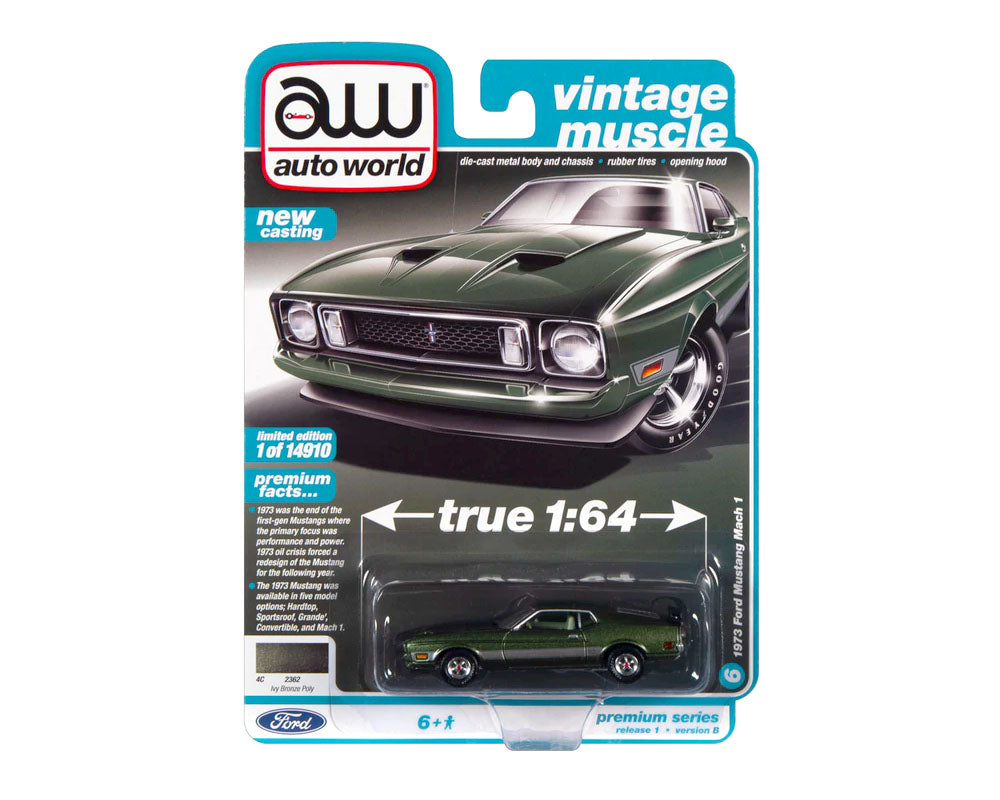 1/64 1973 FORD MUSTANG MACH 1 - VINTAGE AD CARS