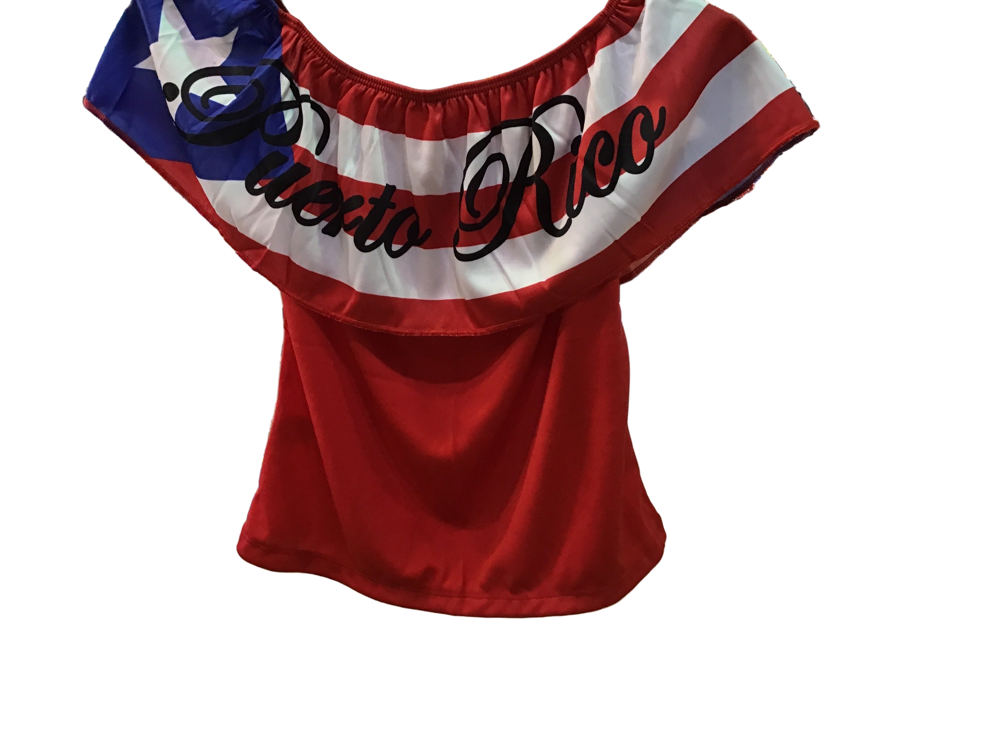 CHILDREN’S RUMBERA TOP OF PUERTO RICO - CAMISA RUMBERA DE PUERTO RICO PARA NIÑAS