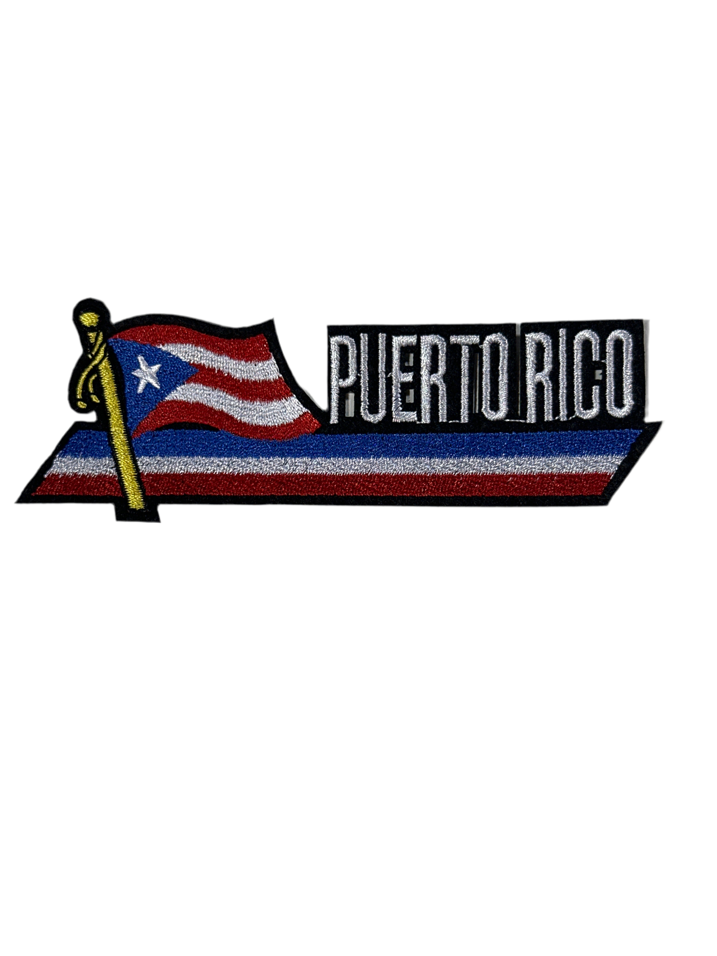 PARCHE DE BANDERA DE PUERTO RICO DE 3,5" X 2,5"
