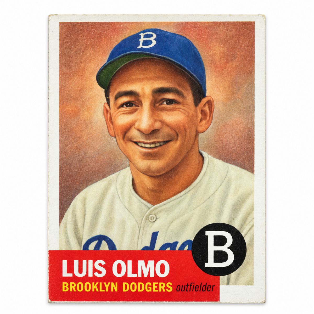 LUIS RODRIGUEZ OLMO BASEBALL TRADING CARD / TARJETA DEPORTIVA LUIS RODRIGUEZ OLMO