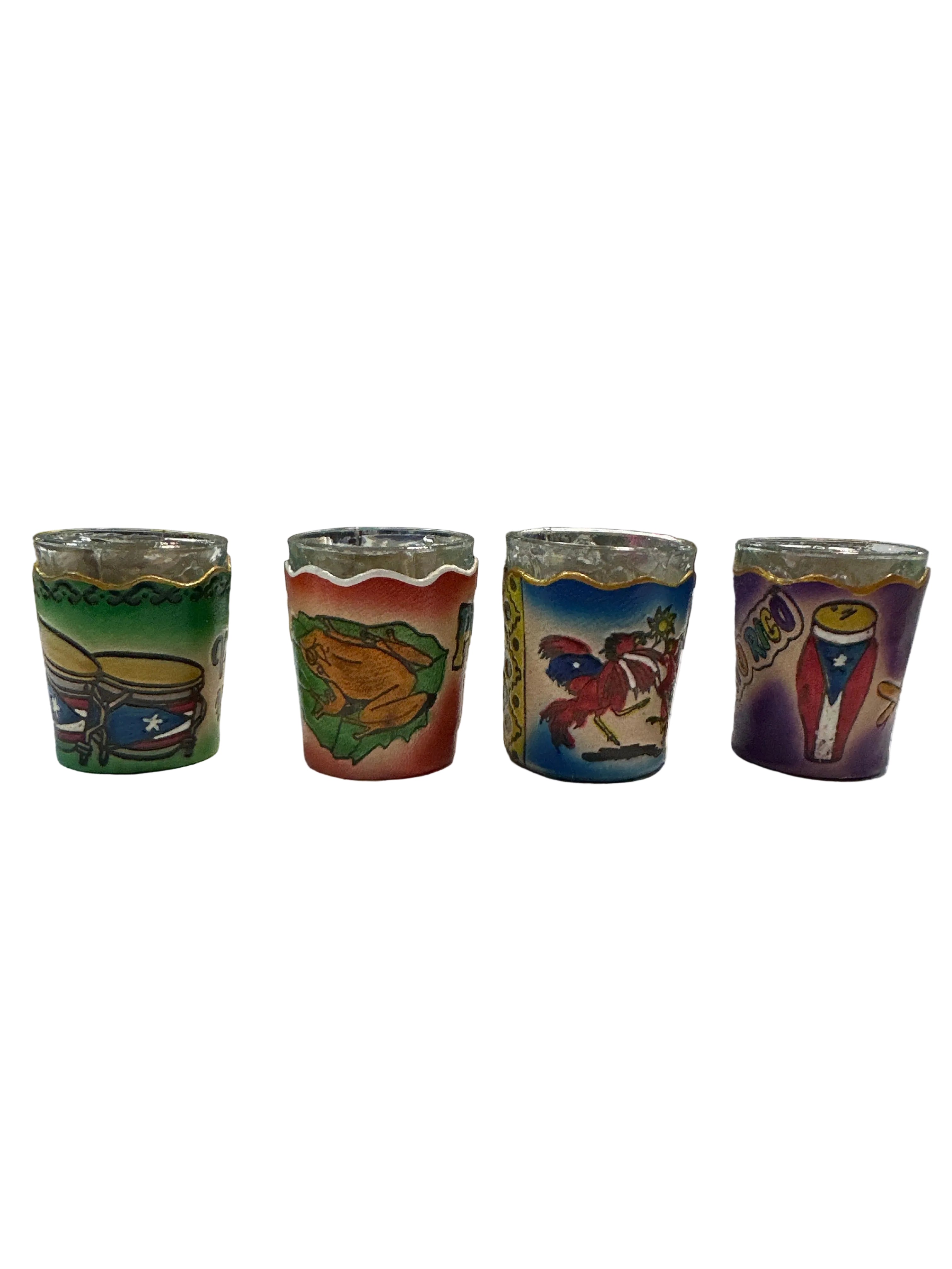 SHOT GLASS CUERO SET (4 PCS).