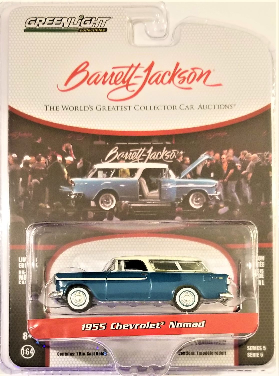 1/64 1955 CHEVROLET NOMAD - BARRETT JACKSON
