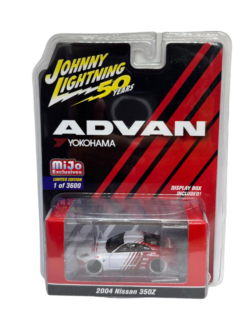Johnny Lightning 1:64 2004 NISSAN 350Z YOKOHAMA ADVAN "CHASE" *RARE WHITE LIGHTNING EDITION*