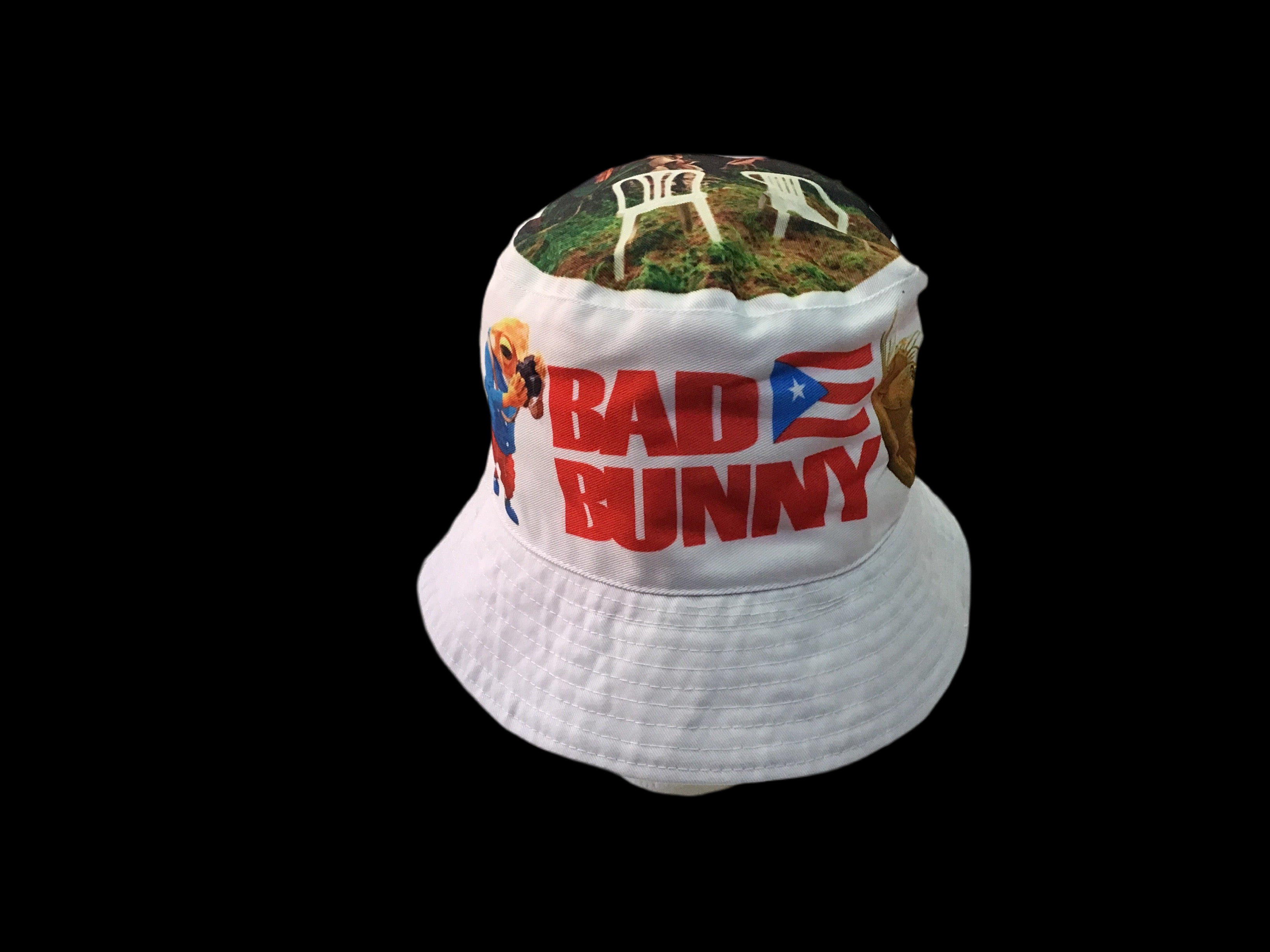 BAD BUNNY REVERSIBLE DTMF BUCKET HAT - SOMBRERO DEBÍ TIRAR MÁS MÁS BAD BUNNY