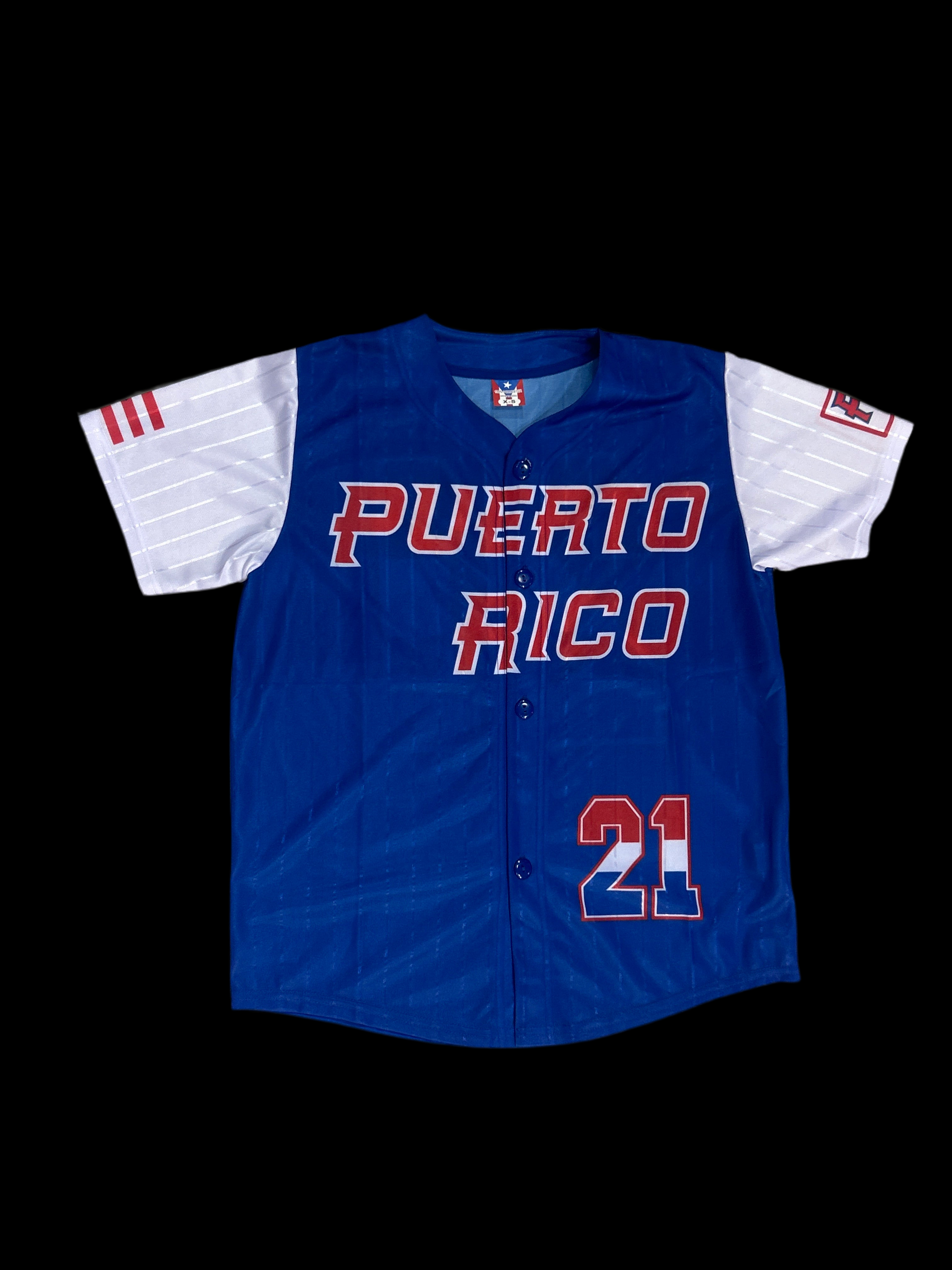 PUERTO RICO BLUE BASEBALL JERSEY - JERSEY DE PELOTA AZUL DE PUERTO RICO
