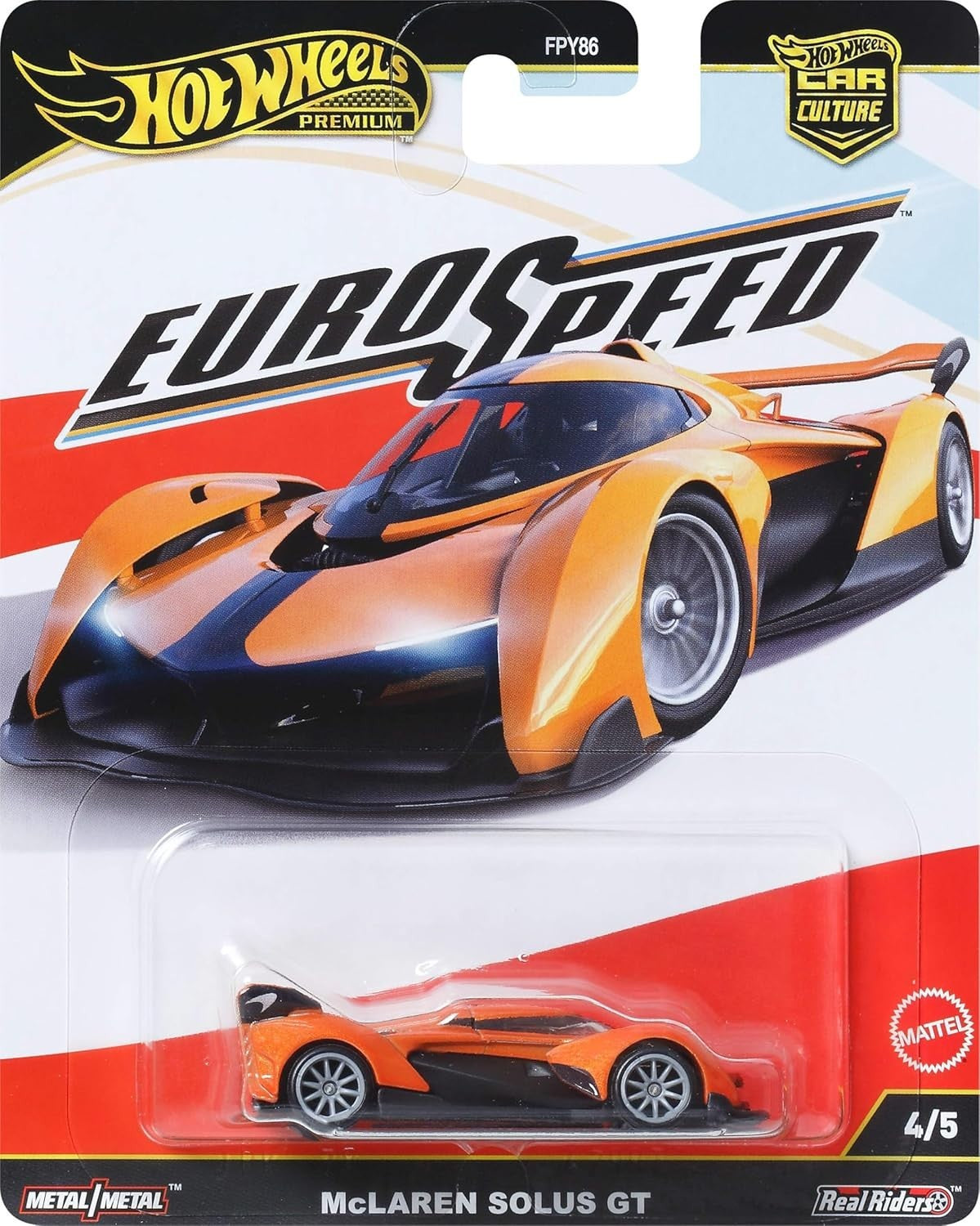 HOT WHEELS PREMIUM EURO SPEED MCLAREN SOLUS GT
