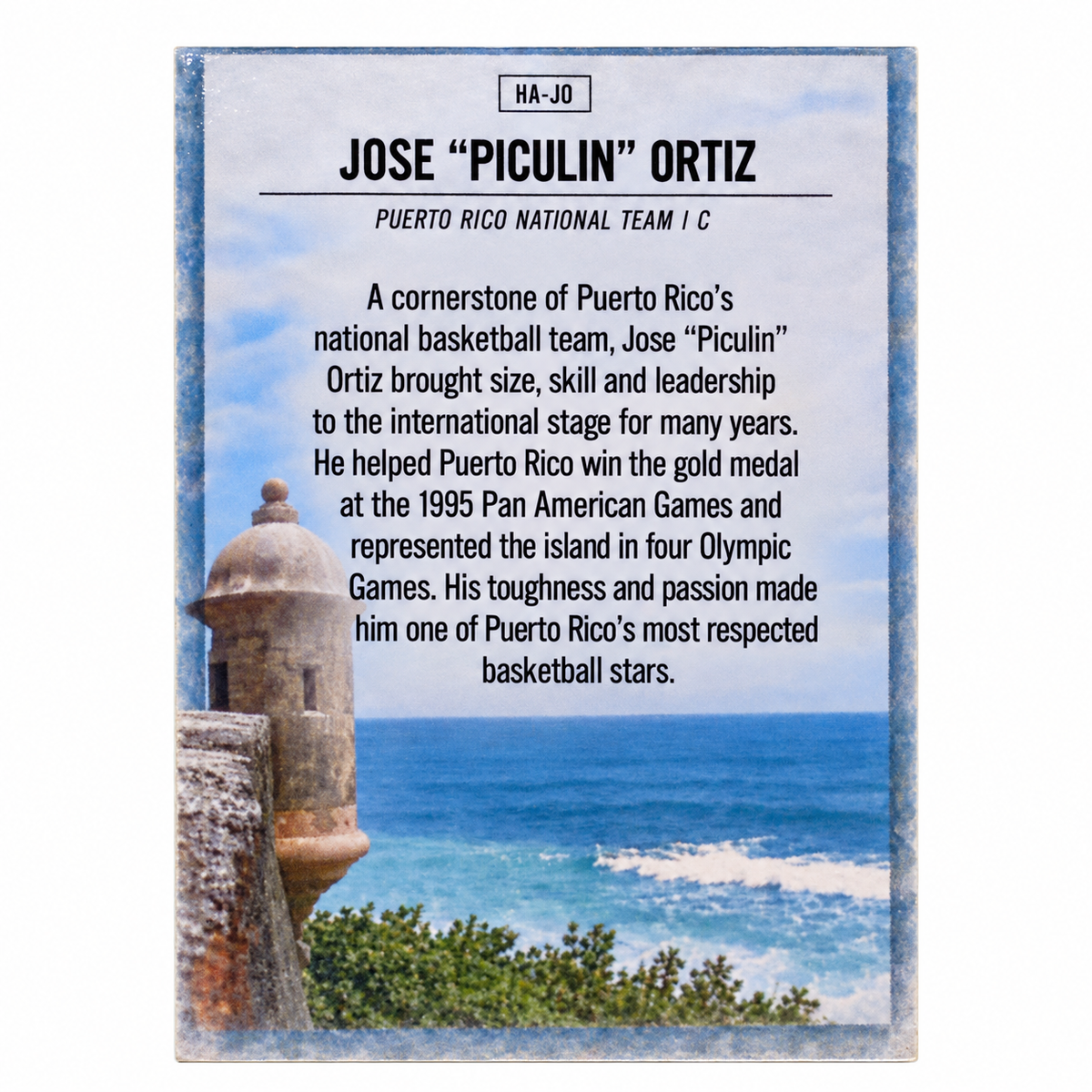 JOSÉ “PICULIN” ORTIZ BASKETBAL TRADING CARD / TARJETA DEPORTIVA JOSÉ “PICULIN” ORTIZ (Copy)