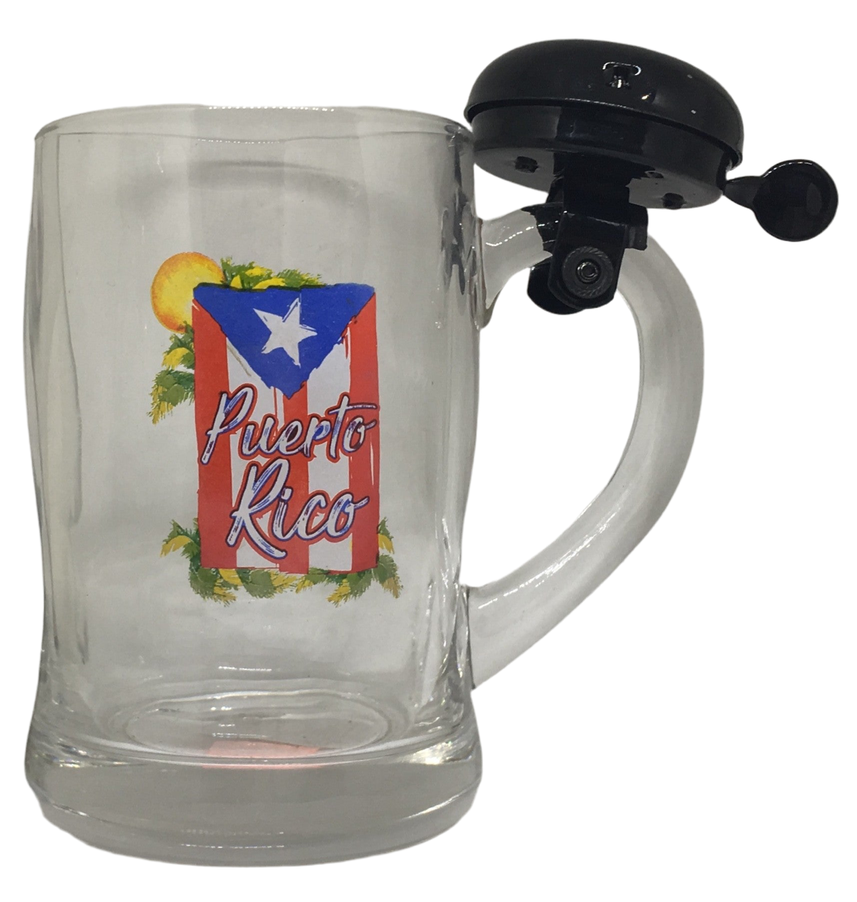 Taza en cristal- Bandera y timbre