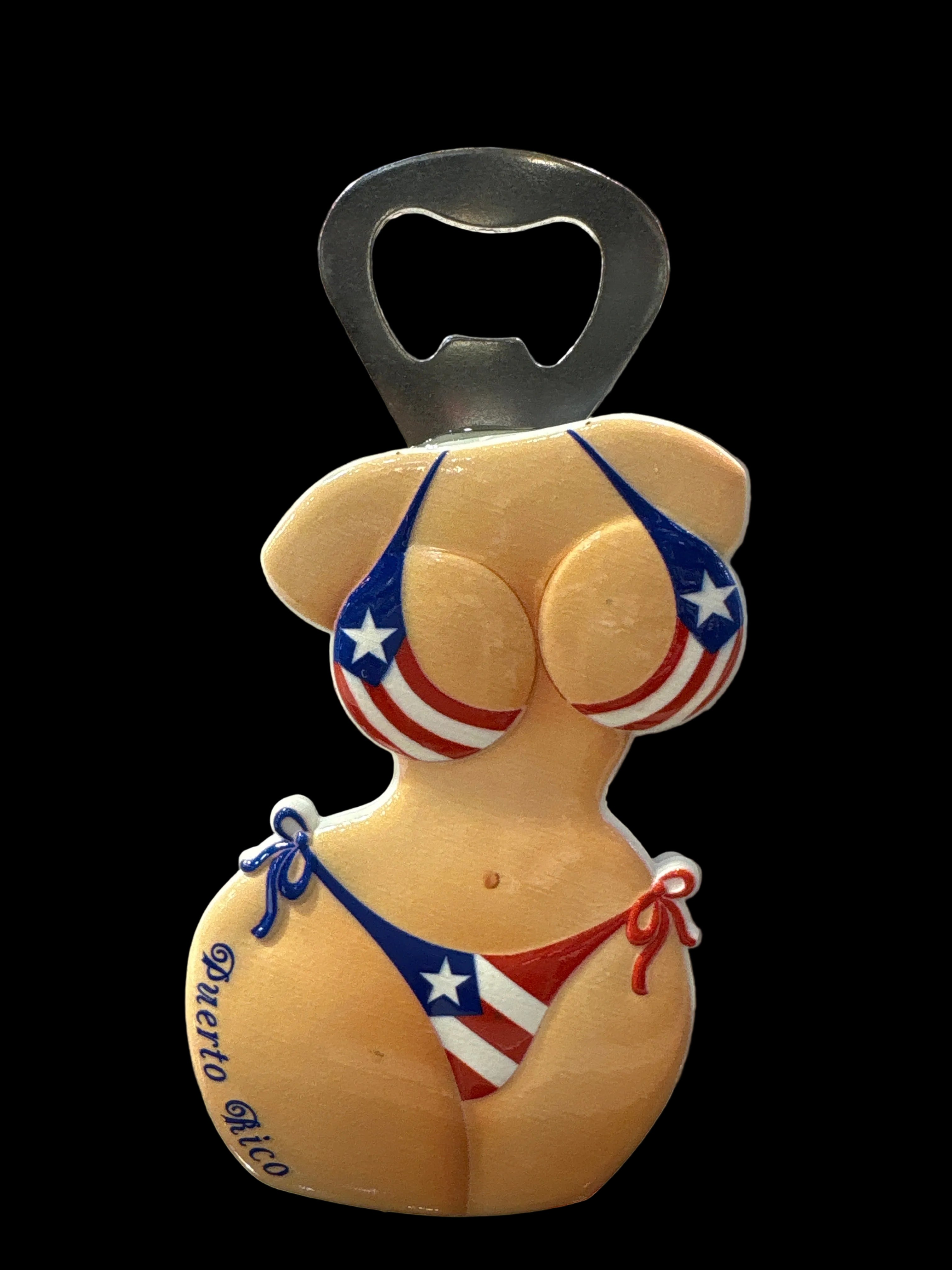 MAGNETO DESTAPADOR MUJER DE FRENTE BIKINI PUERTO RICO