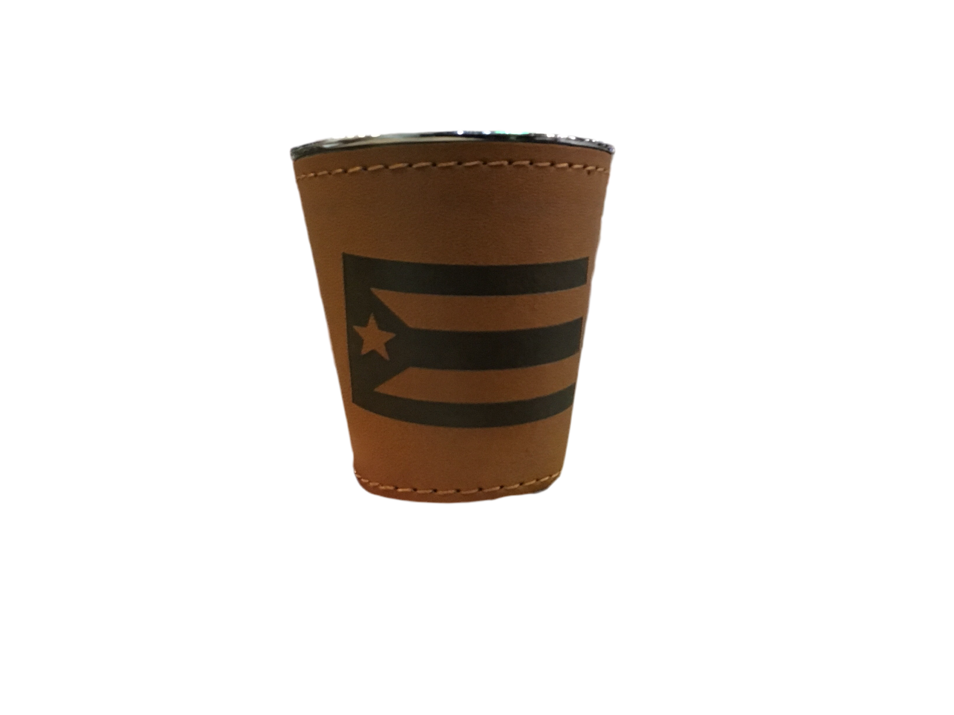 SHOT GLASS - LEATHER FLAG