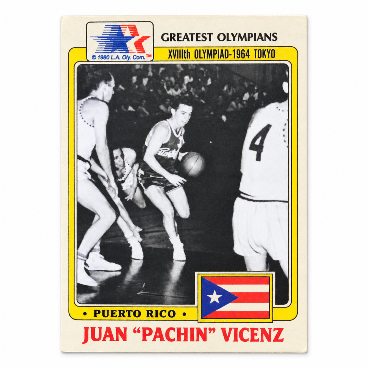JUAN “PACHIN” VICENZ BASKETBAL TRADING CARD / TARJETA DEPORTIVA JUAN “PACHIN” VICENZ