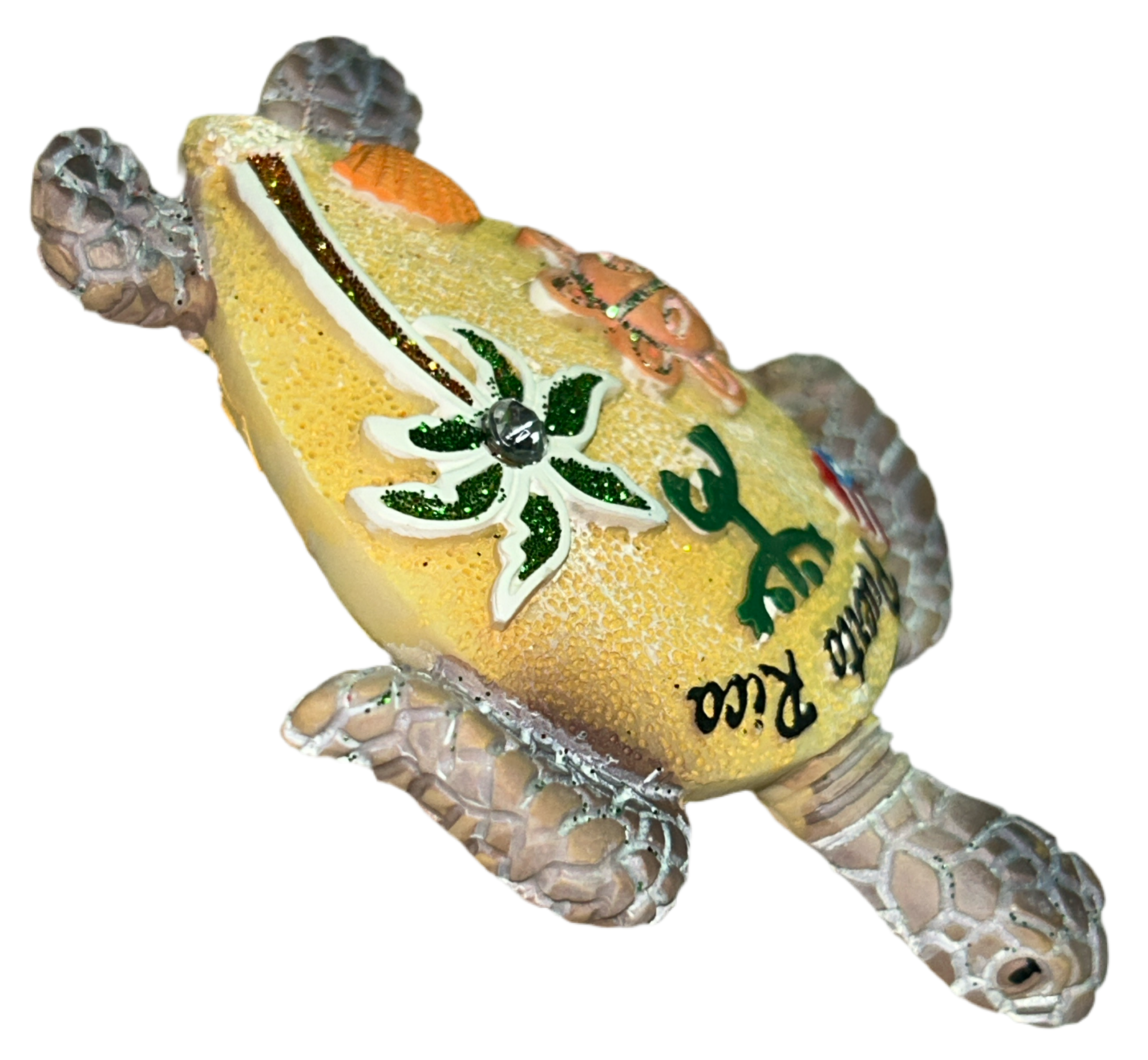 MAGNETO DE PUERTO RICO EN FORMA DE TORTUGA - PUERTO RICO TURTLE MAGNET