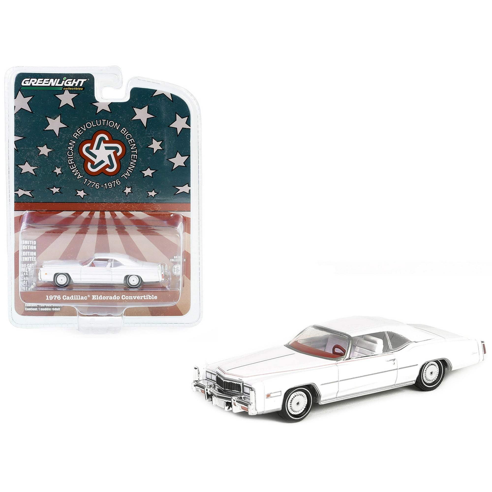 1/64 1976 CADILLAC ElDORADO CONVERTIBLE - AMERICAN REVOLUTION BICENTENNIAL 1776-1976