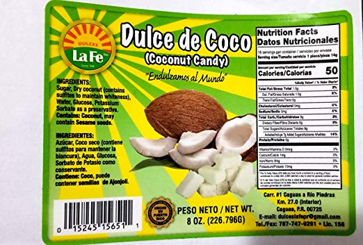 DULCE DE COCO- TYPICAL COCONUT SWEET