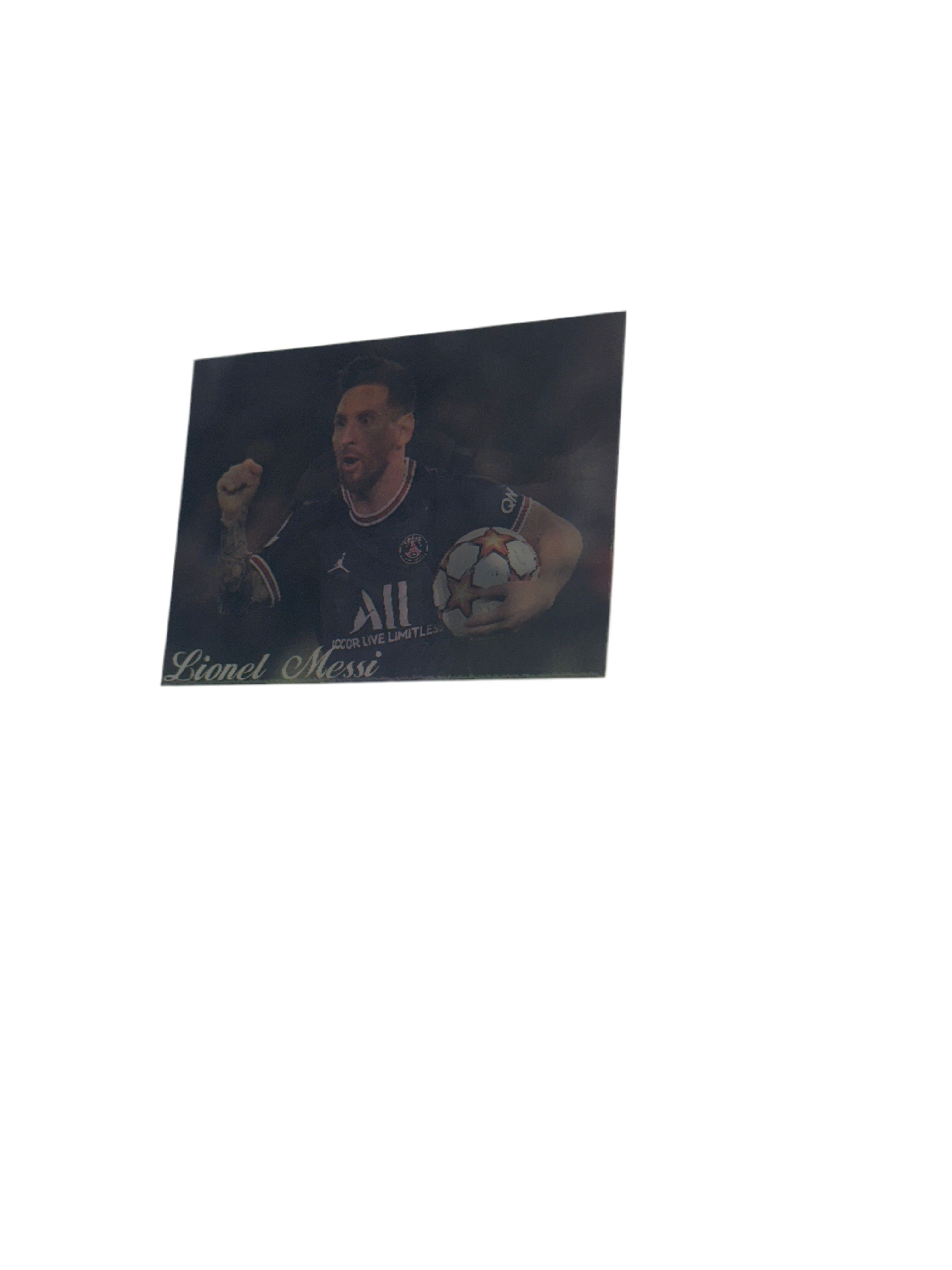 PEGATINA 3D DE LIONEL MESSI