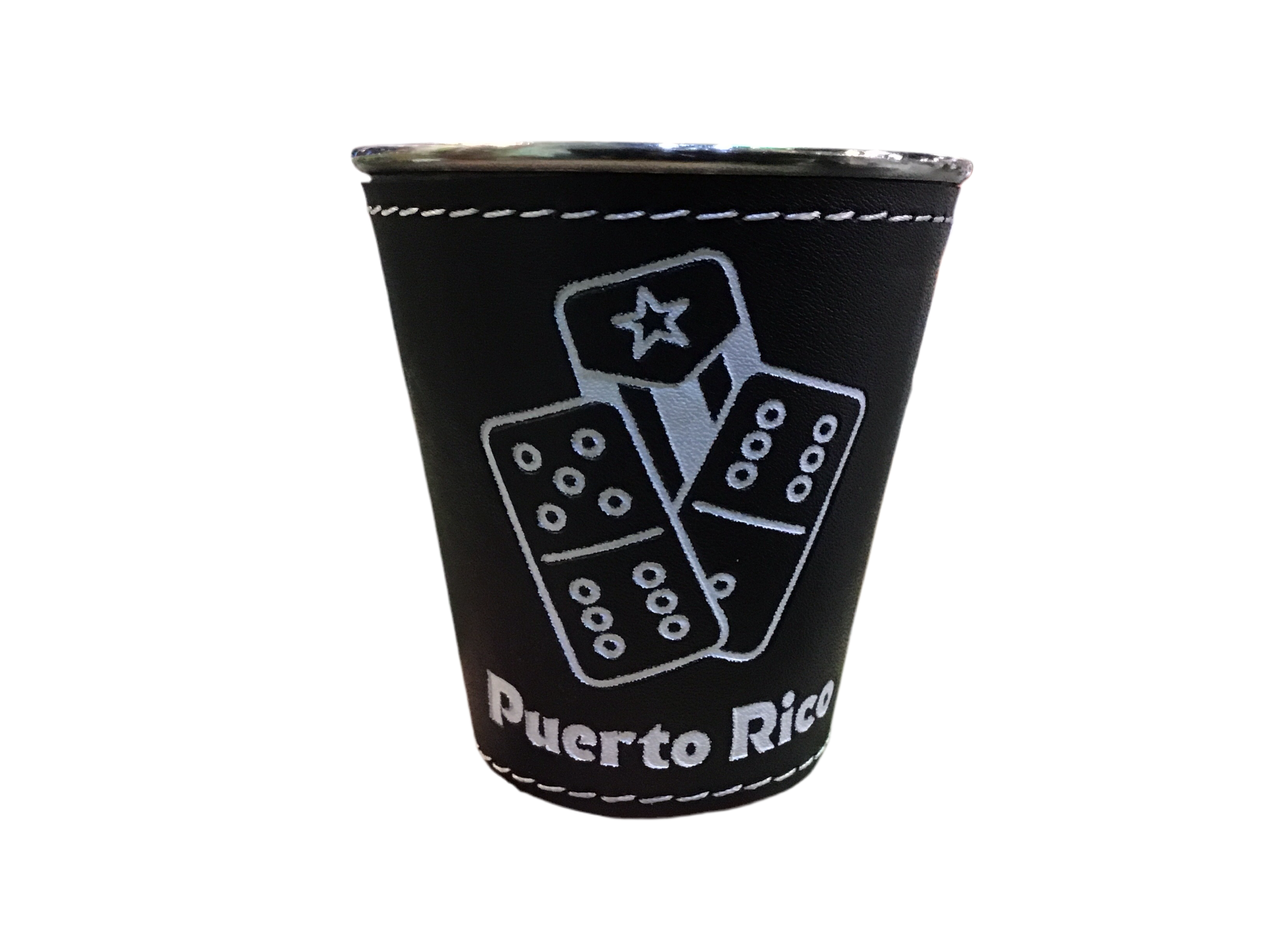 SHOT GLASS LEATHER DOMINOES