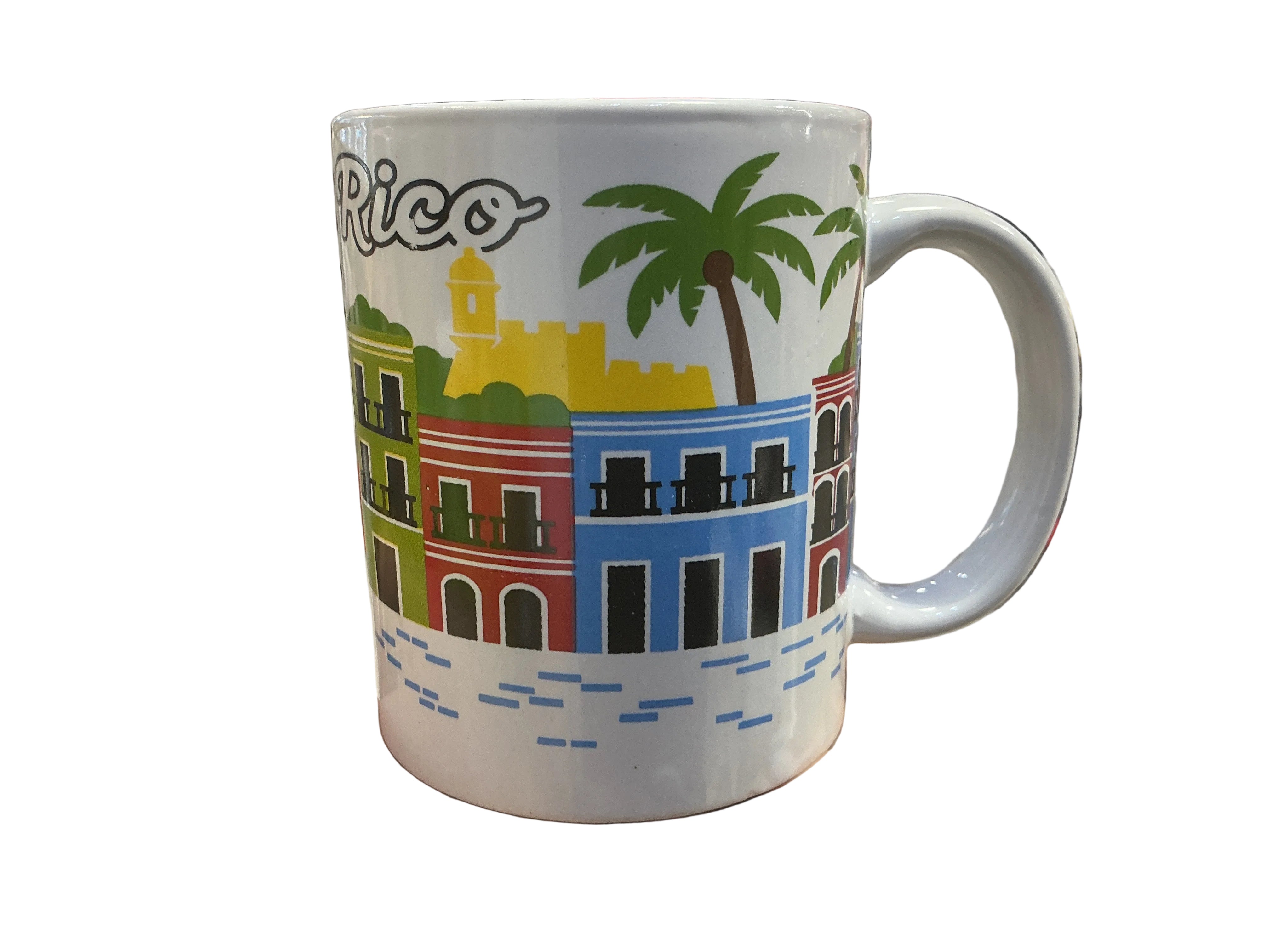 TAZA DE PUERTO RICO CON IMAGEN DE VIEJO SAN JUAN - PUERTO RICO MUG WITH OLD SAN JUAN IMAGE