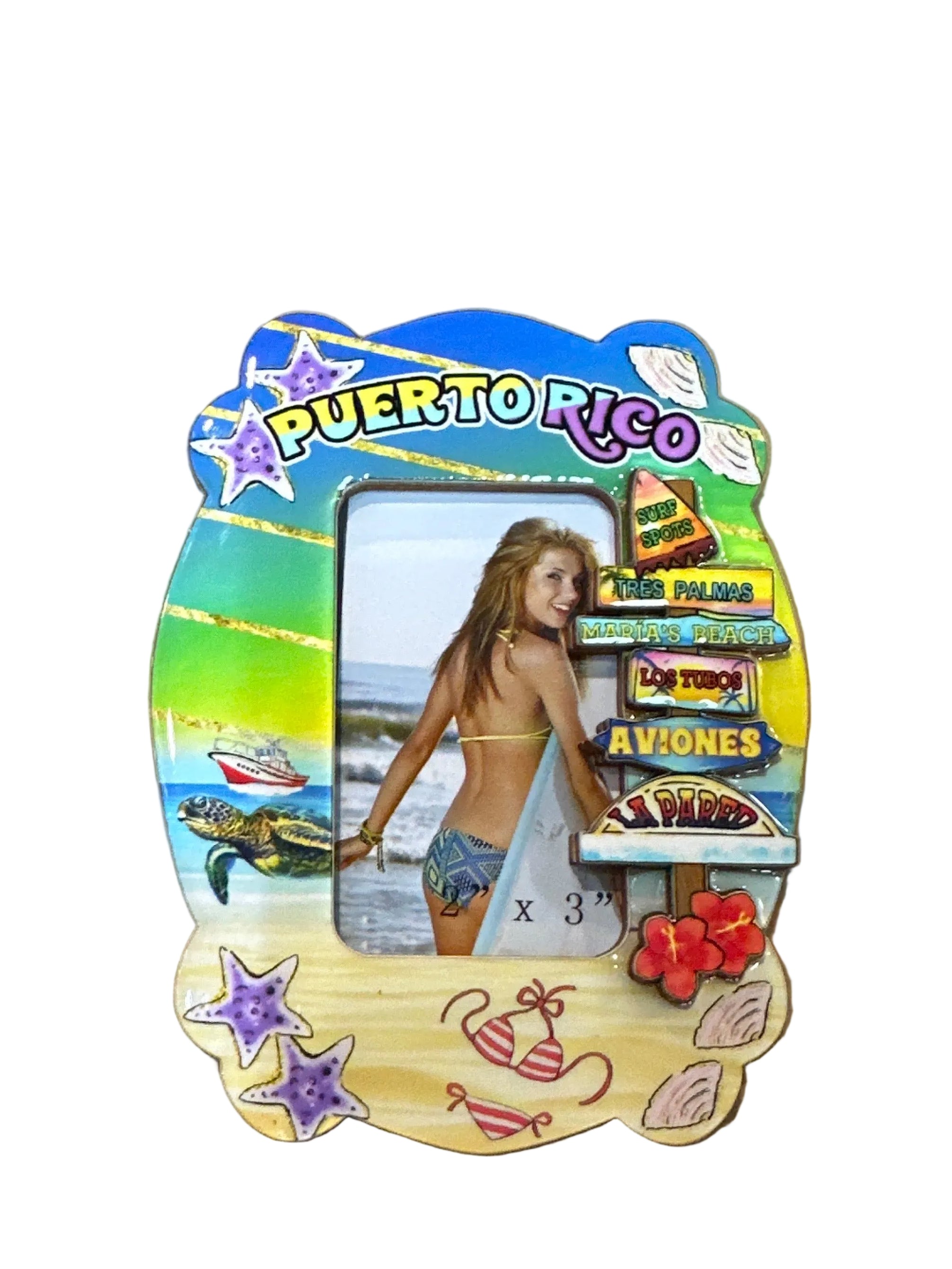 MAGNET DE PUERTO RICO EN MADERA AL RELIEVE