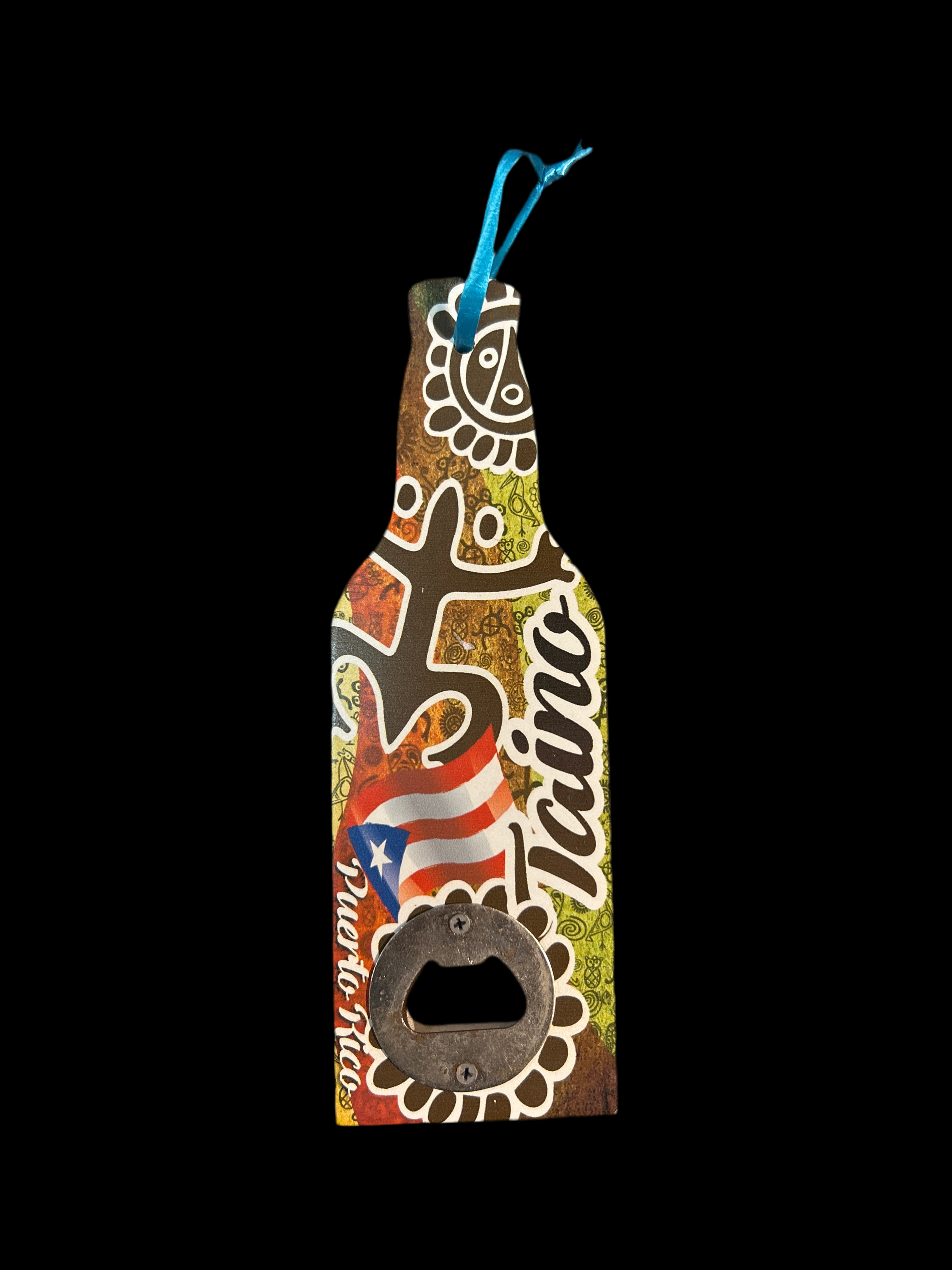 PUERTO RICO DESIGN WODDEN BOTTLE OPENER