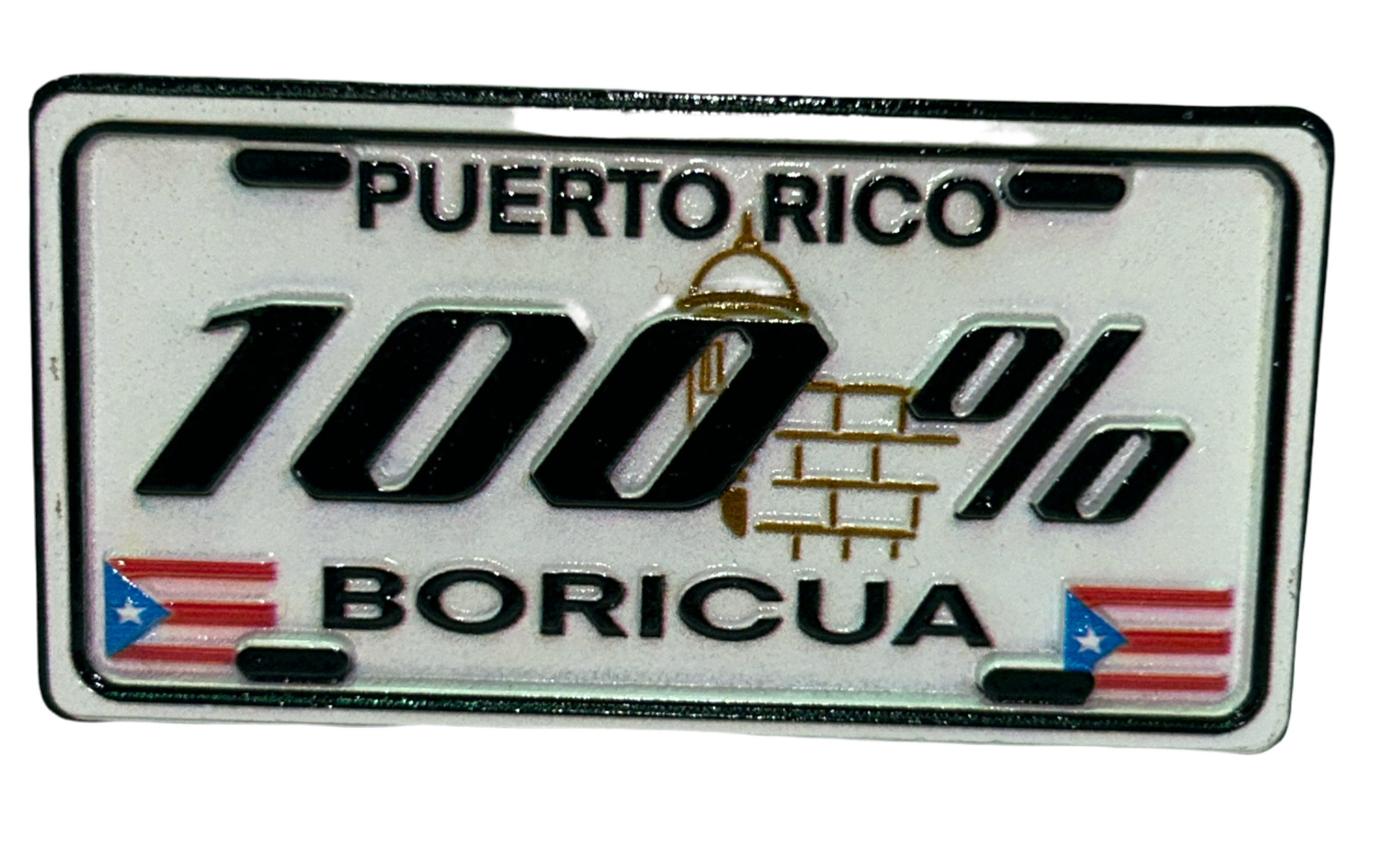 MAGNETO TABLILLA PUERTO RICO - 100% BORICUA MAGNET