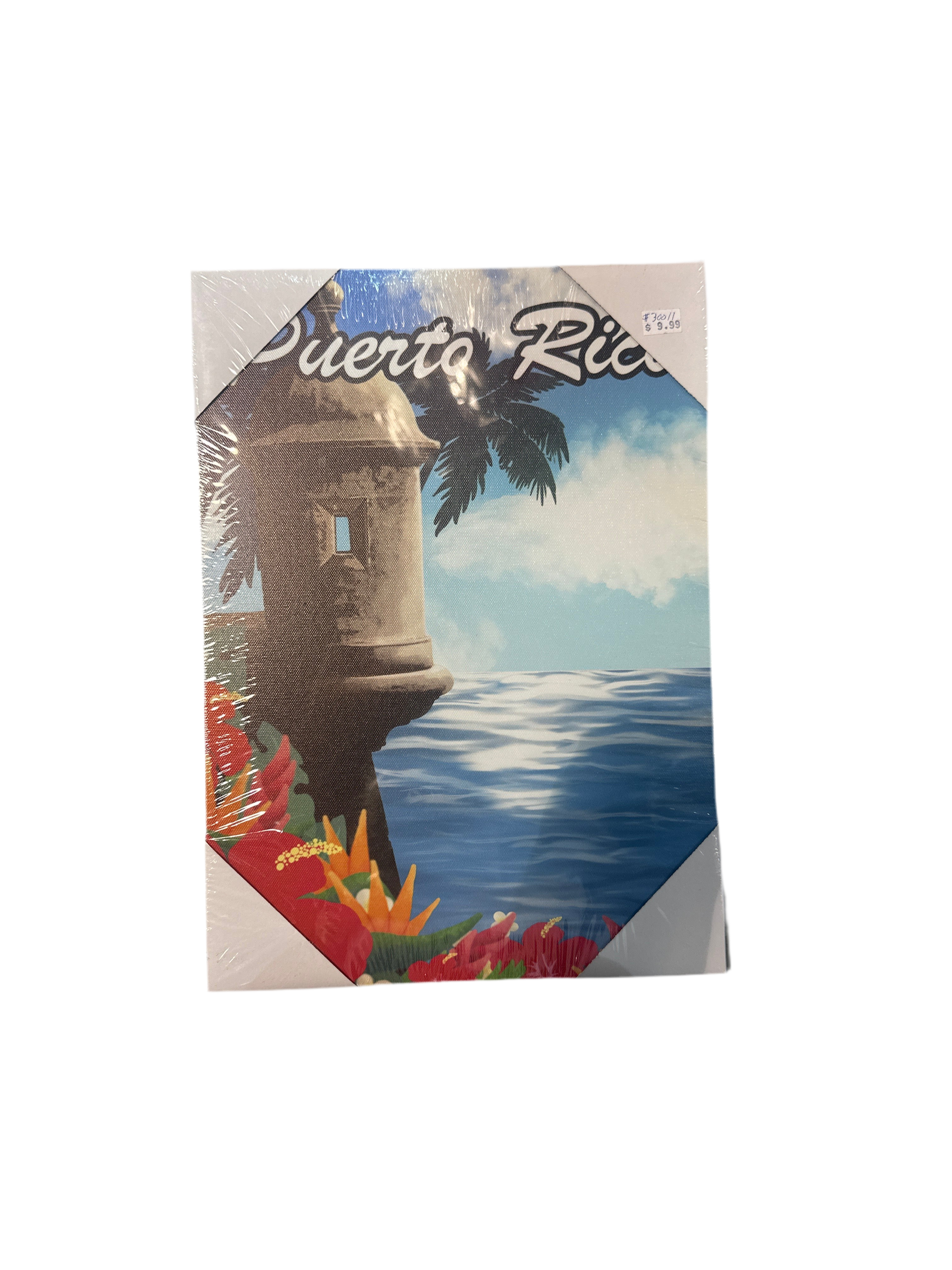 CANVAS 13” X 10” DE PUERTO RICO - DISEÑO GARITA PLAYA