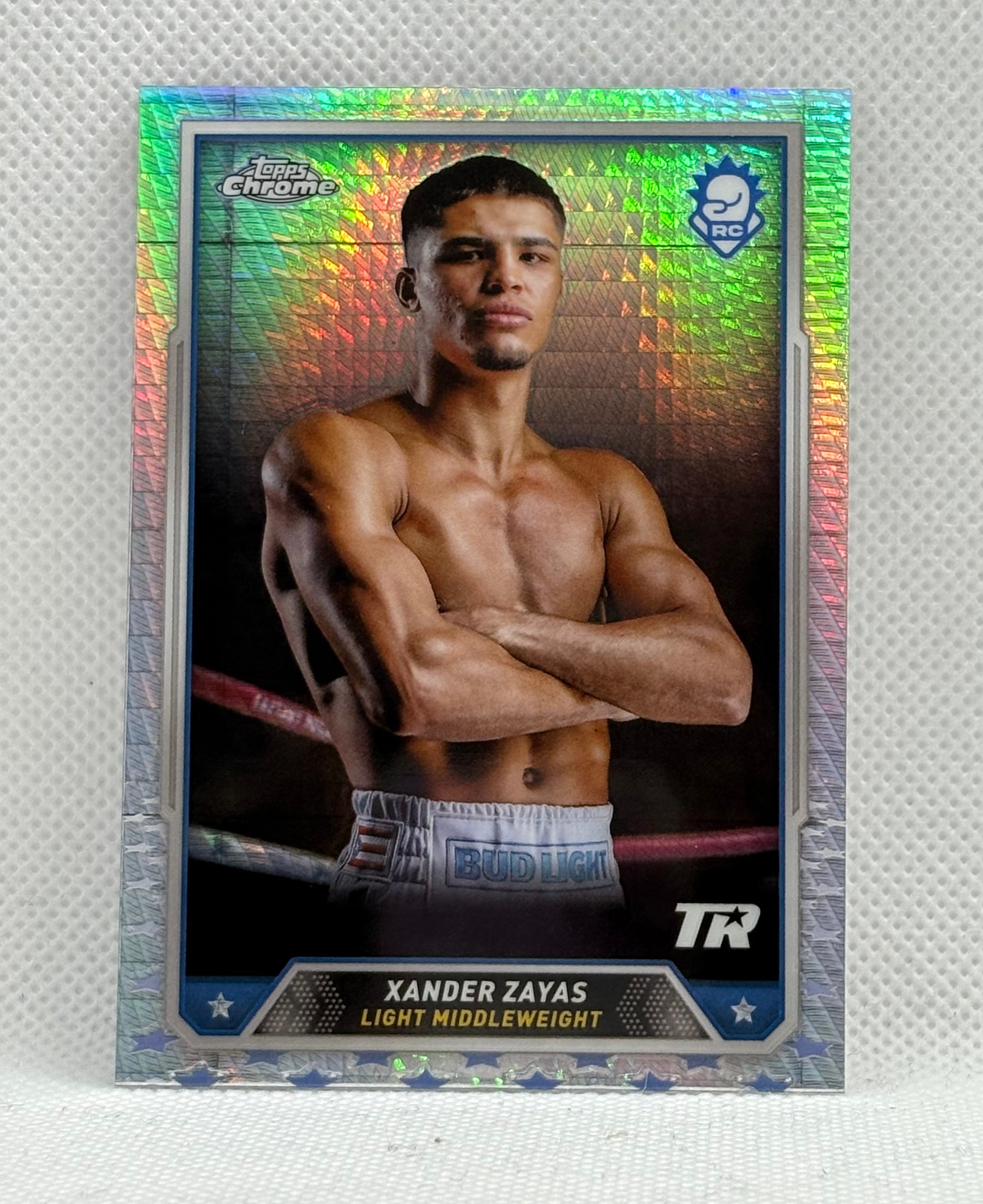 2024 TOPPS CHROME #20 ROOKIE CARD XANDER ZAYAS (TOP RANKED) “REFRACTOR” TRADING CARD